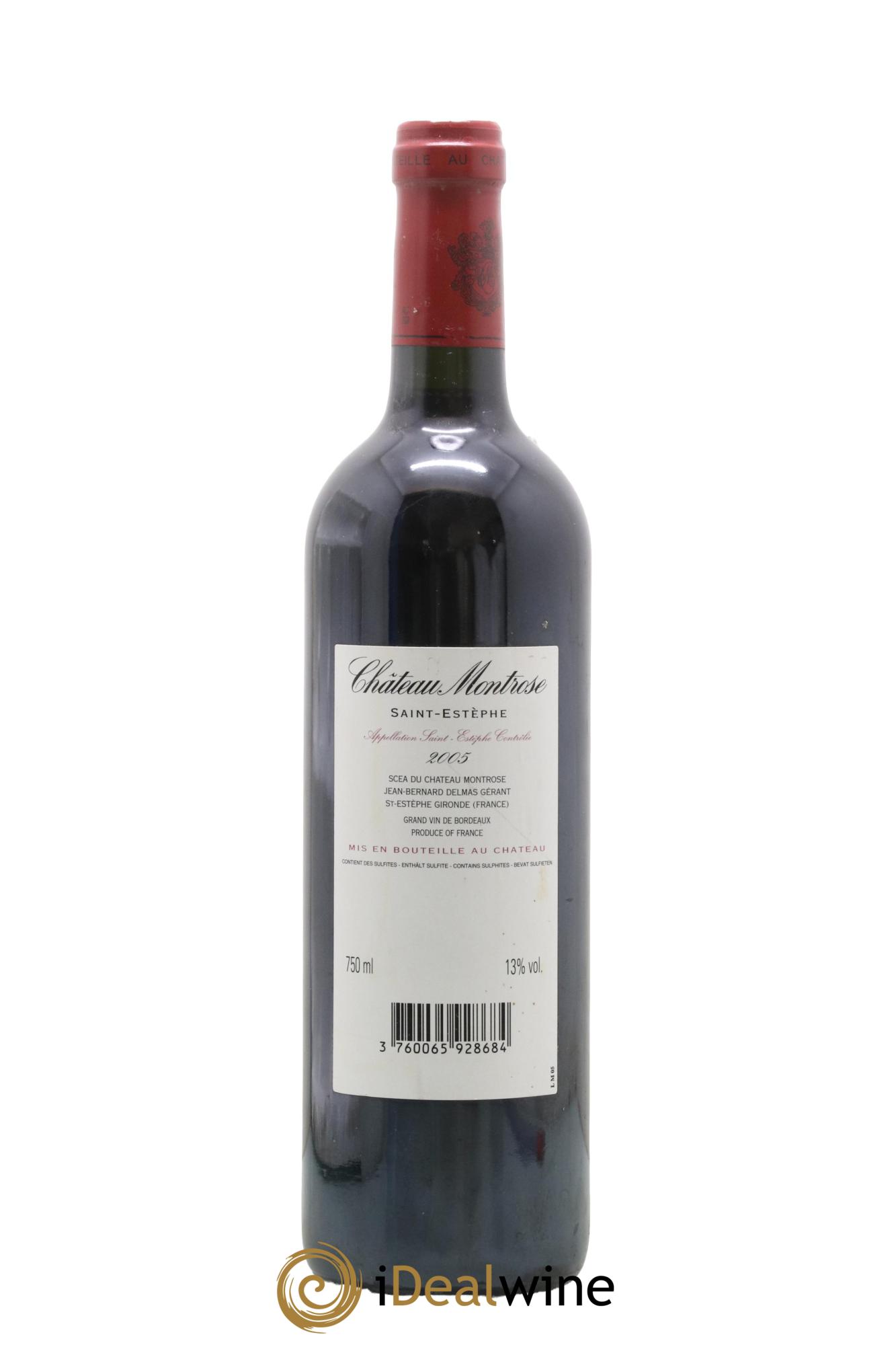 Château Montrose 2ème Grand Cru Classé 2005 - Lot de 1 bouteille - 1