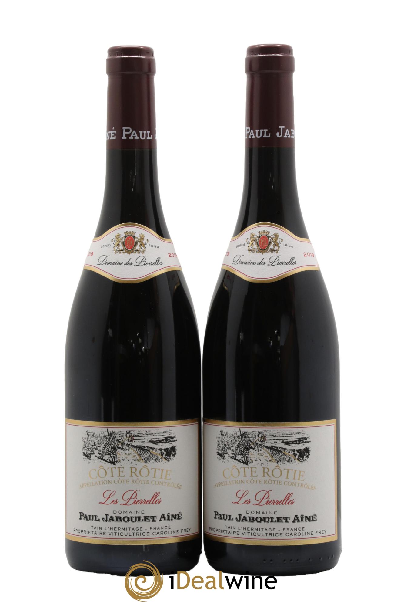 Côte-Rôtie Domaine des Pierrelles Paul Jaboulet Ainé 2019 - Lotto di 2 bottiglie - 0