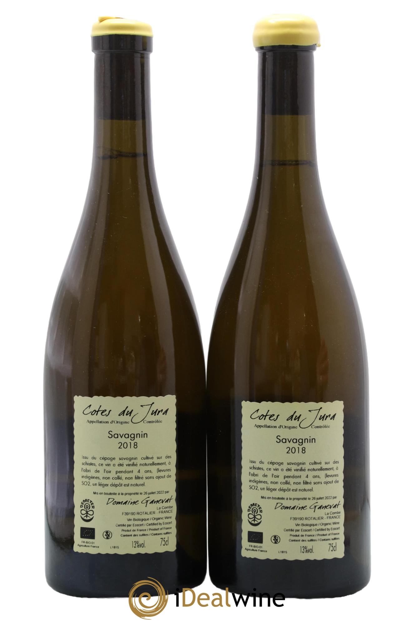 Côtes du Jura Savagnin En Billat Jean-François Ganevat (Domaine) 2018 - Lot de 2 bouteilles - 1