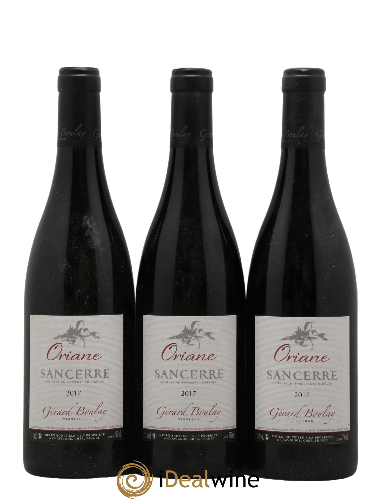 Sancerre Oriane Gérard Boulay 2017 - Lot de 3 bouteilles - 0