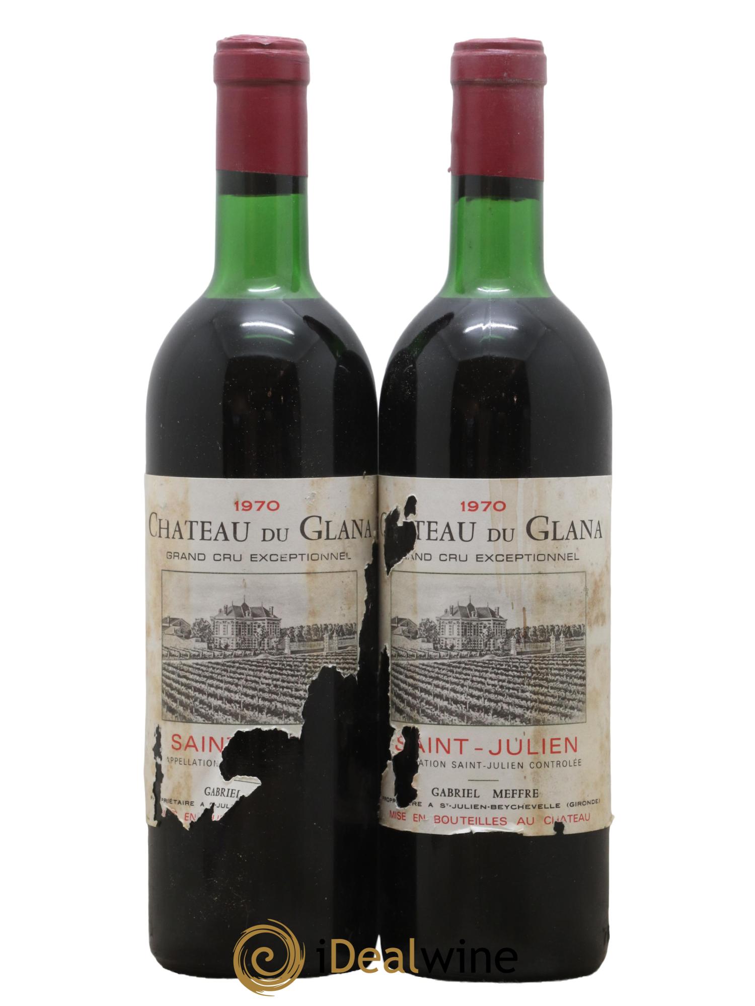 Château du Glana 1970 - Lot de 2 bouteilles - 0