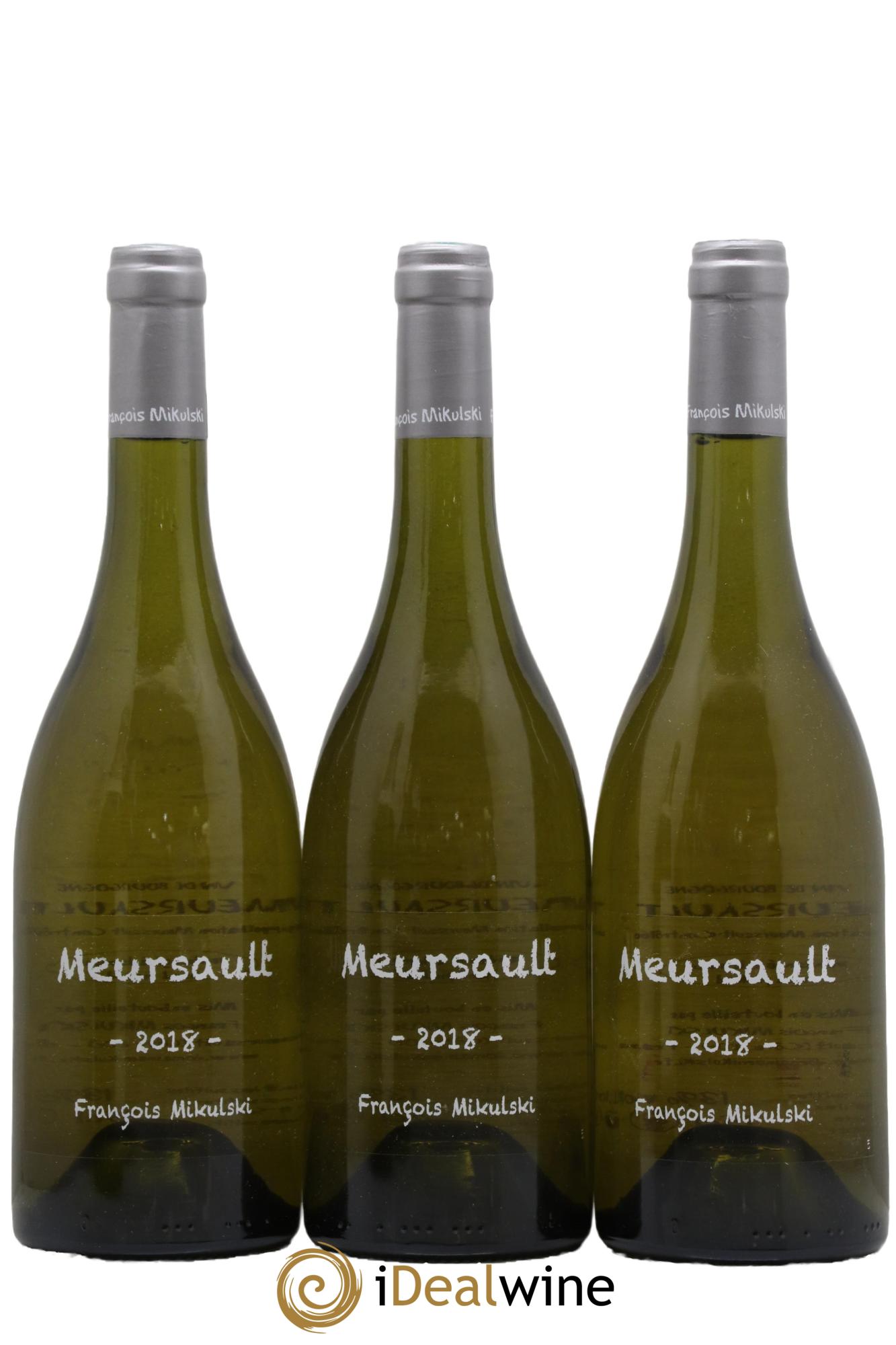 Meursault François Mikulski 2018 - Lotto di 3 bottiglie - 0