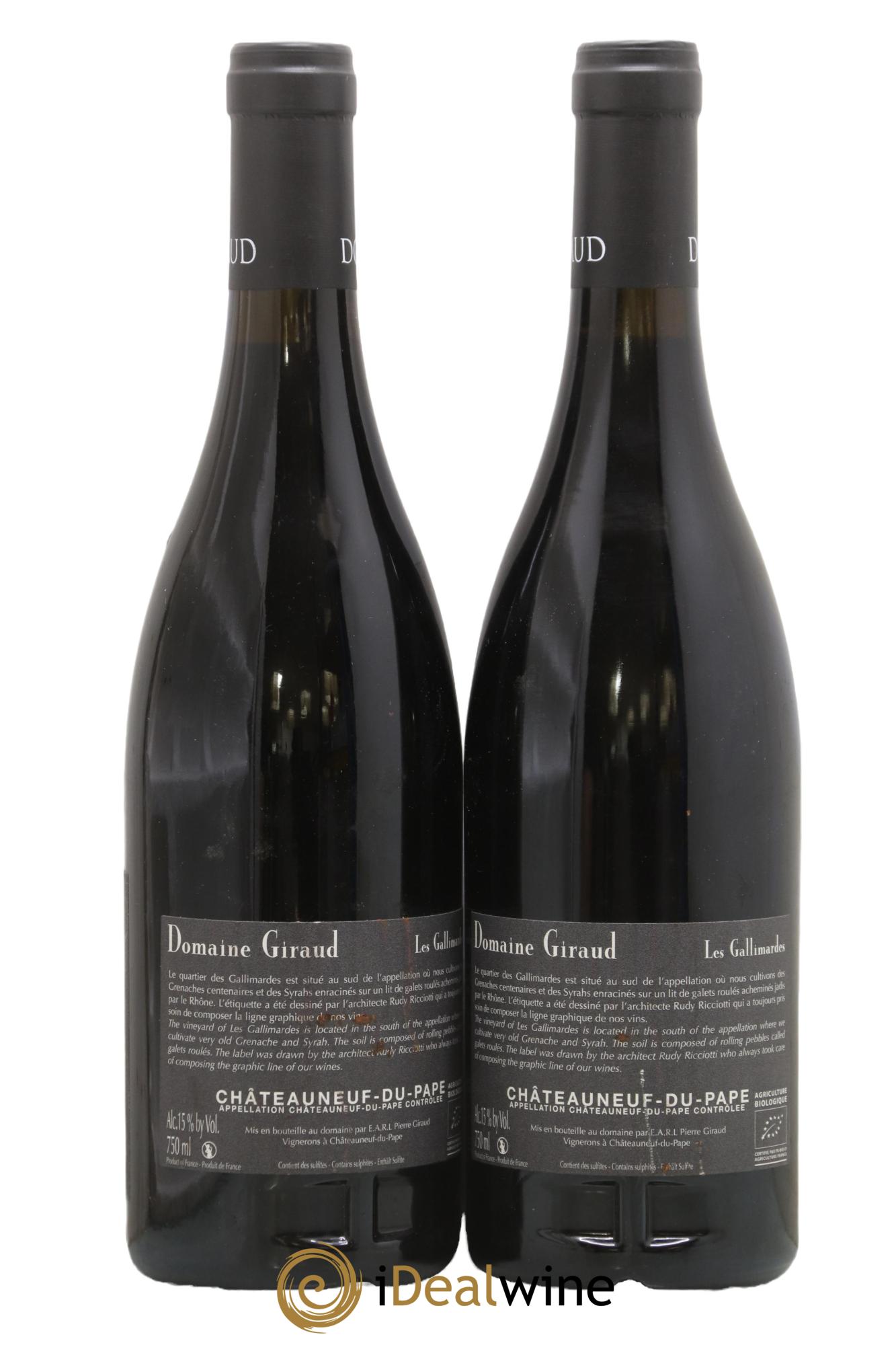 Châteauneuf-du-Pape Les Gallimardes Giraud (Domaine) 2016 - Lotto di 2 bottiglie - 1