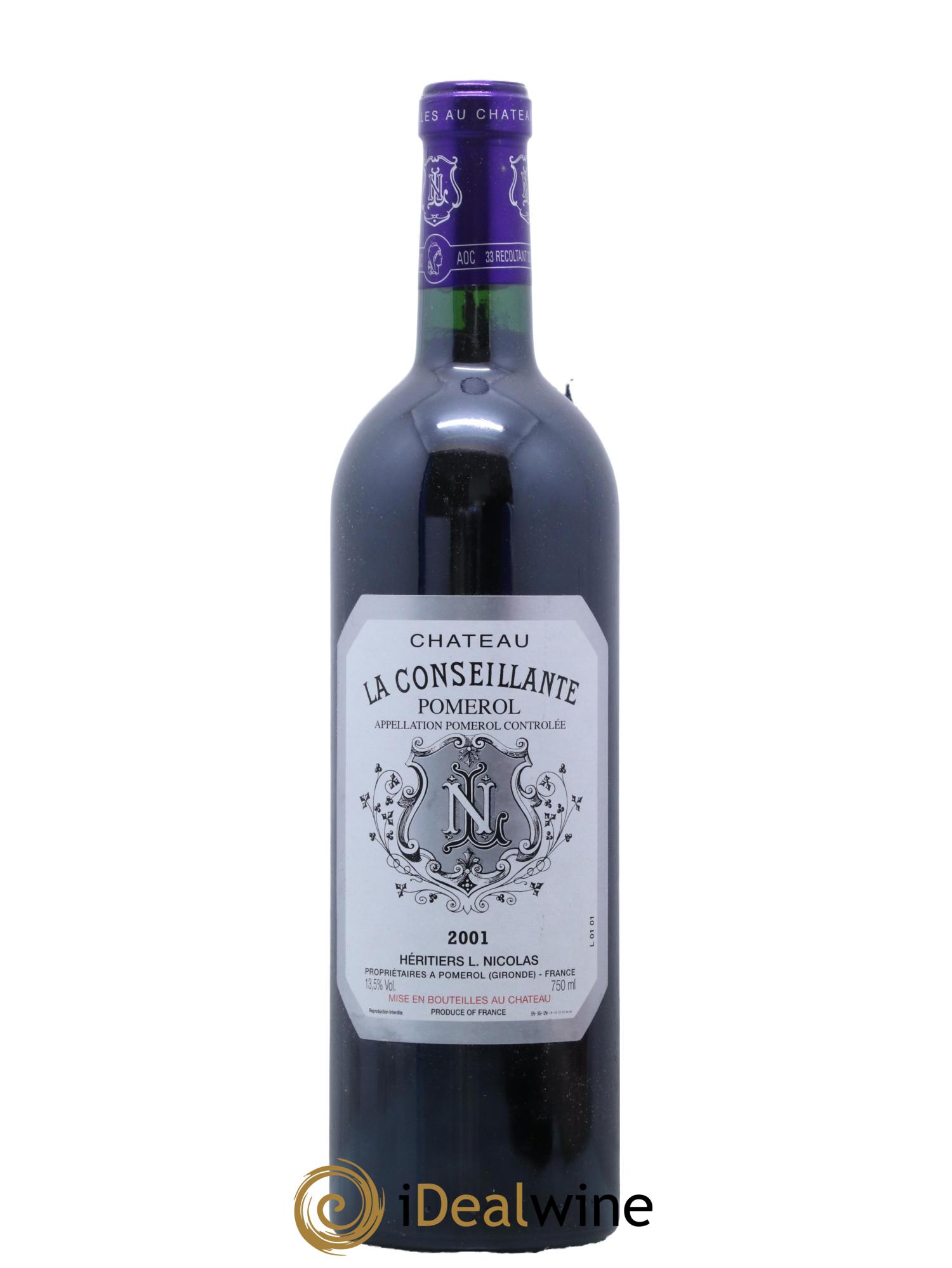 Château la Conseillante 2001 - Lot de 1 bouteille - 0