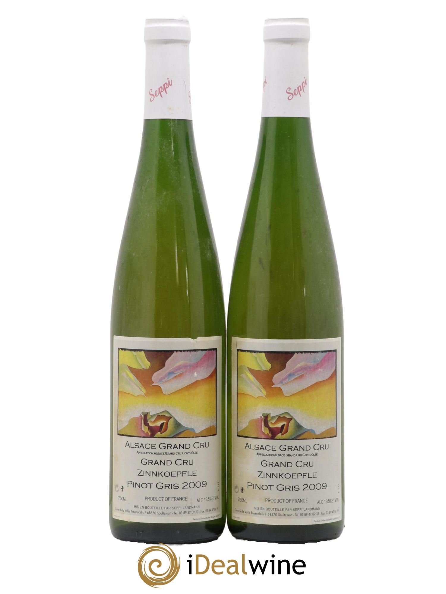 Pinot Gris Grand Cru Zonnkoepfle Seppi Landmann 2009 - Lot de 2 bouteilles - 0