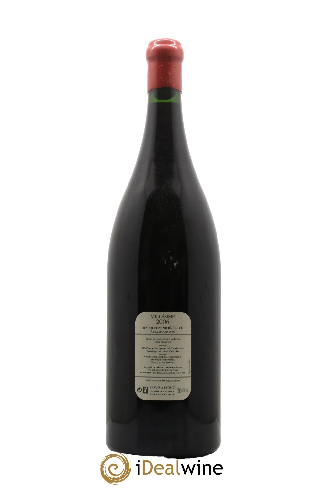 Pays d'Hérault Mas de Daumas Gassac V.Guibert de la Vassiere 2006 - Lot de 1 double magnum - 1