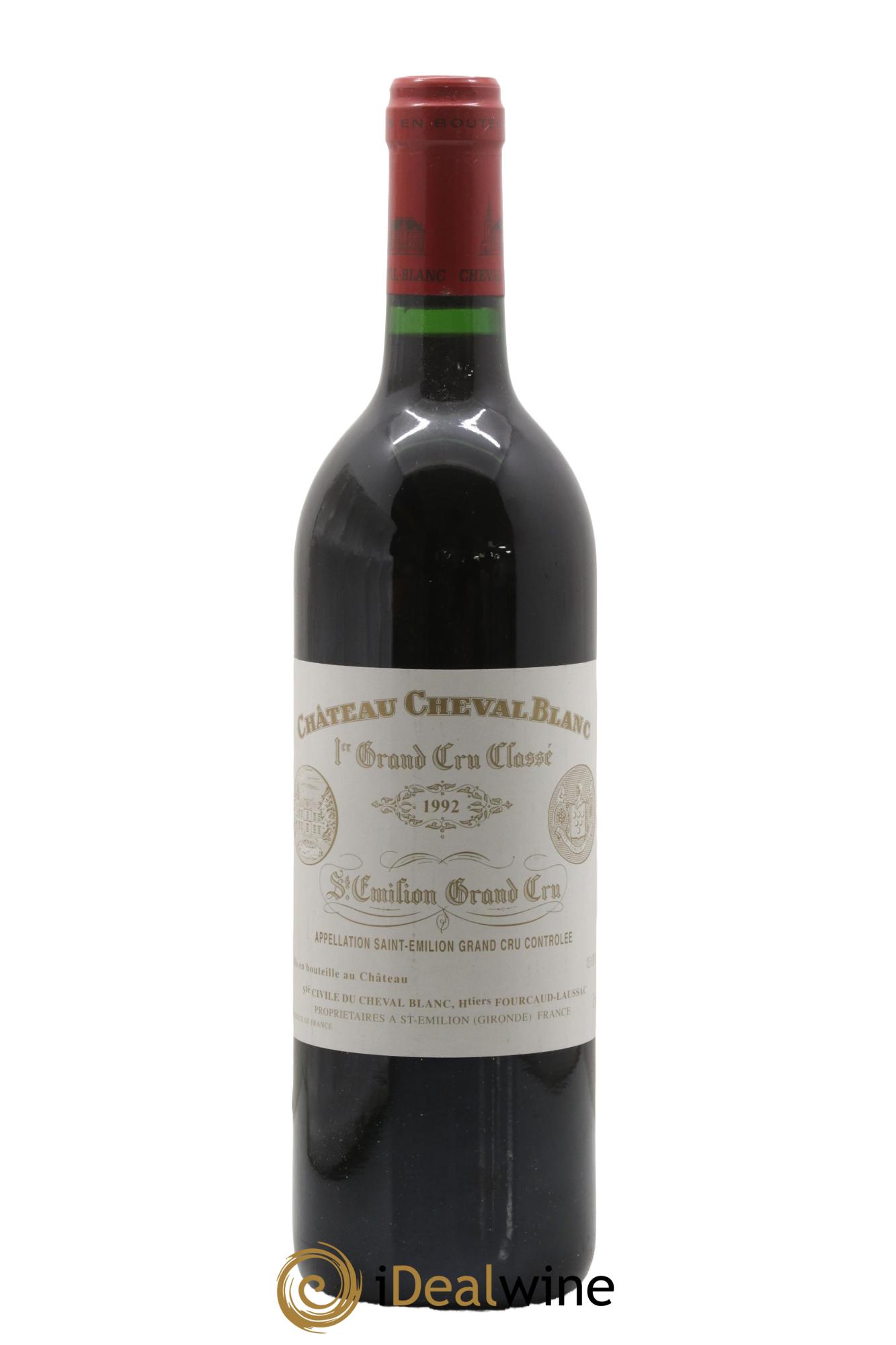 Château Cheval Blanc 1er Grand Cru Classé A 1992 - Lot de 1 bouteille - 0