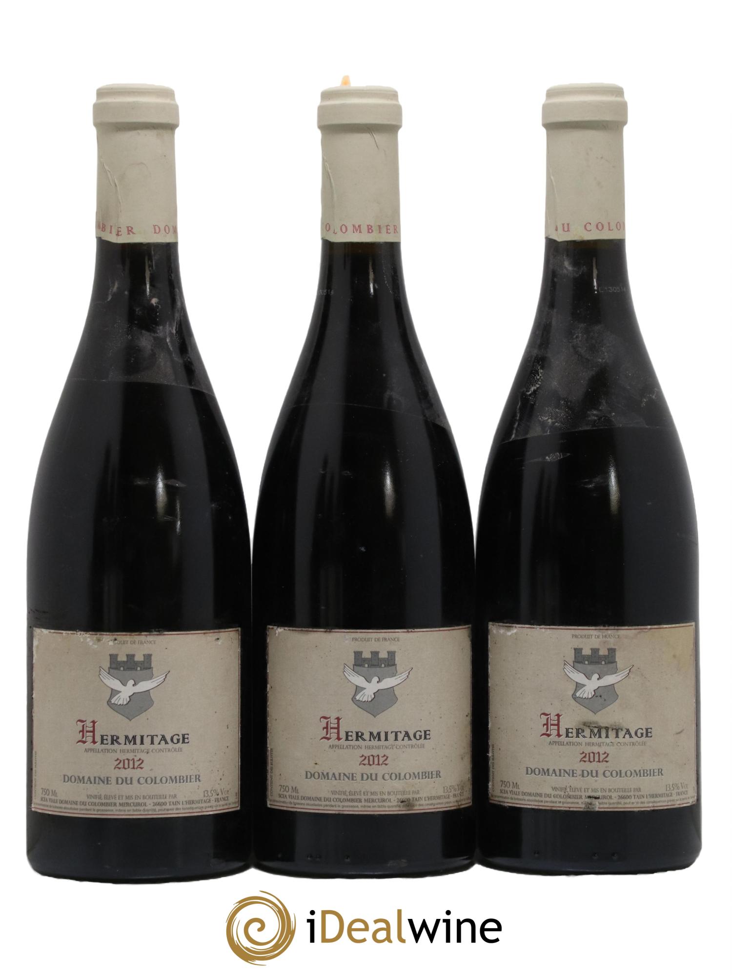 Hermitage Colombier (Domaine du) 2012 - Lot de 3 bouteilles - 0