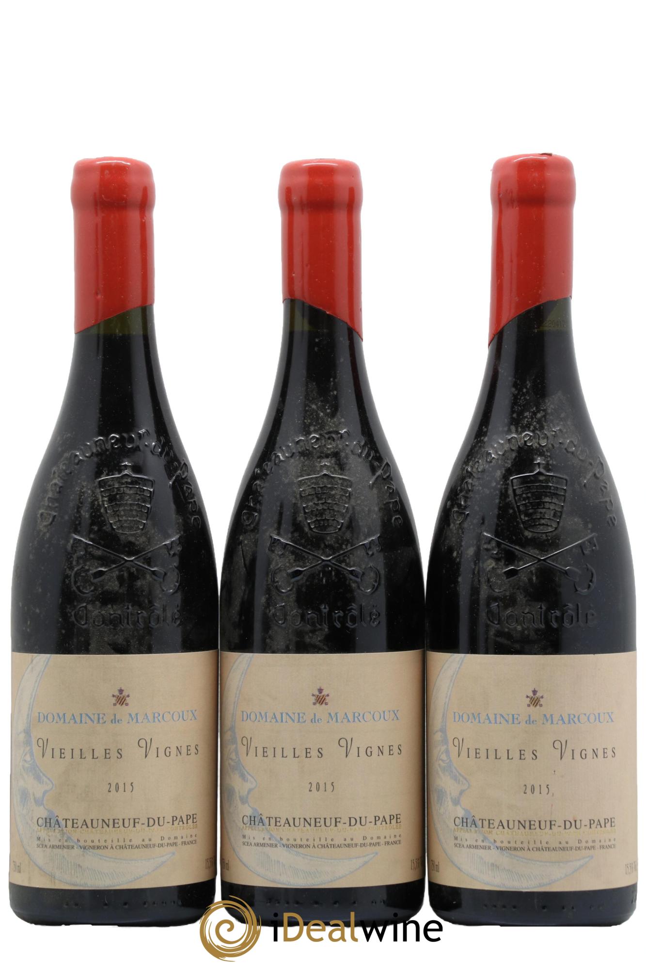 Châteauneuf-du-Pape Vieilles Vignes Marcoux (Domaine de) 2015 - Lot de 3 bouteilles - 0