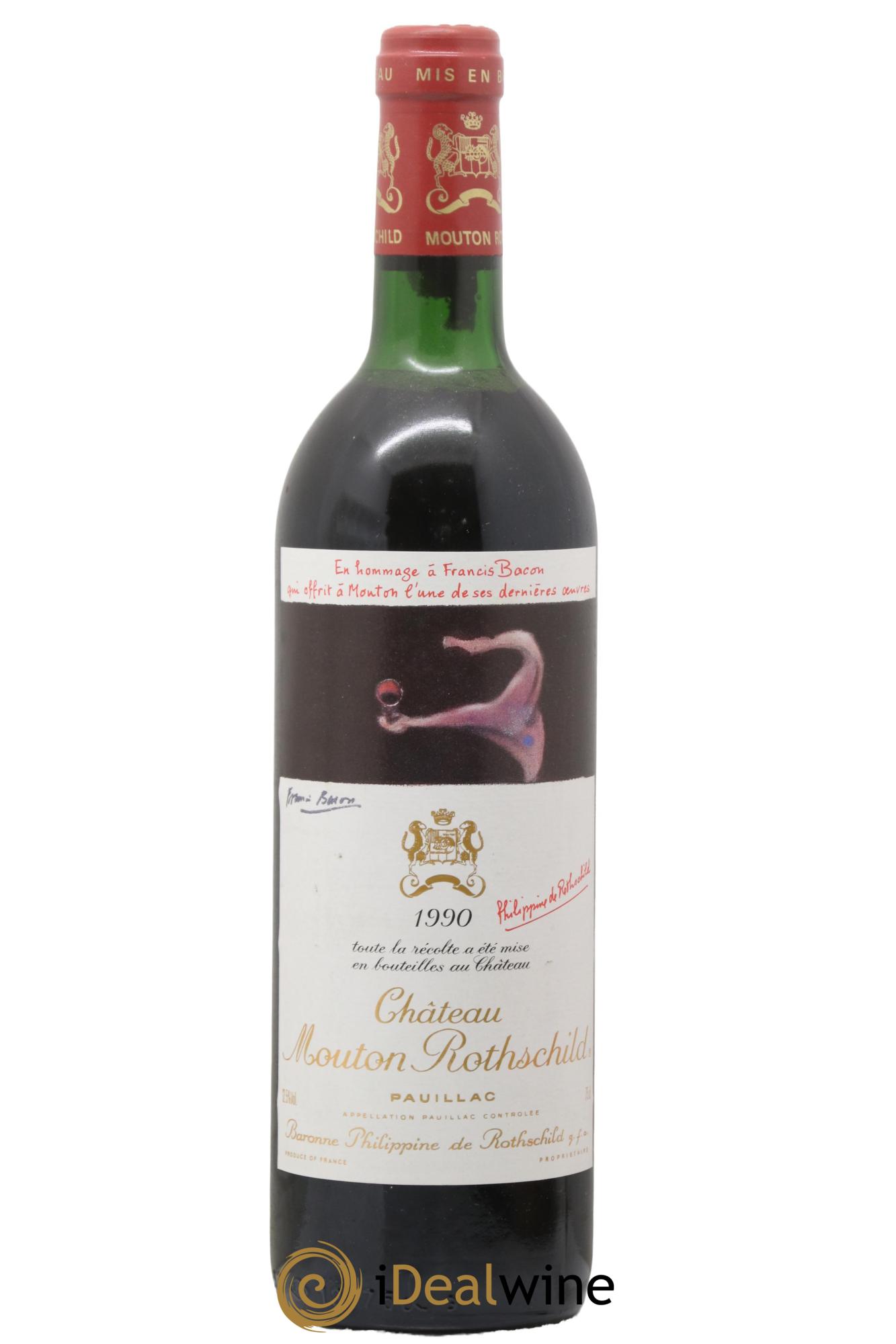Château Mouton Rothschild 1er Grand Cru Classé 1990 - Lotto di 1 bottiglia - 0