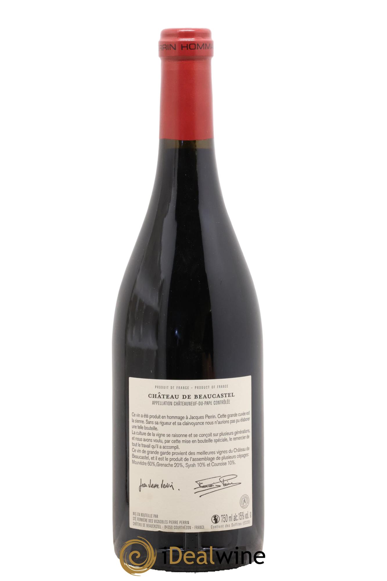 Châteauneuf-du-Pape Château de Beaucastel Hommage à Jacques Perrin Famille Perrin 2011 - Posten von 1 Flasche - 1