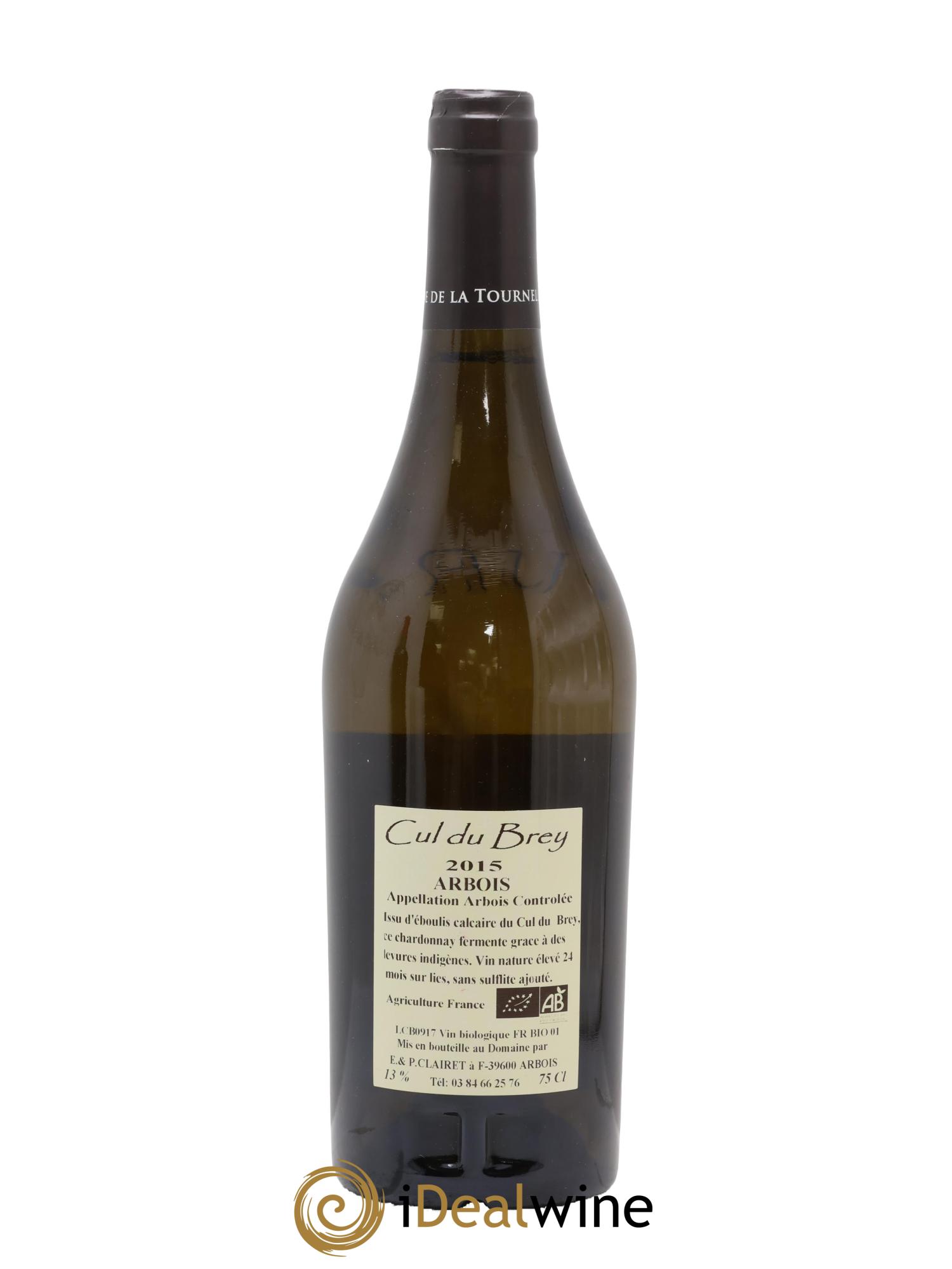 Arbois Cul de Brey Domaine de la Tournelle 2015 - Lot de 1 bouteille - 1