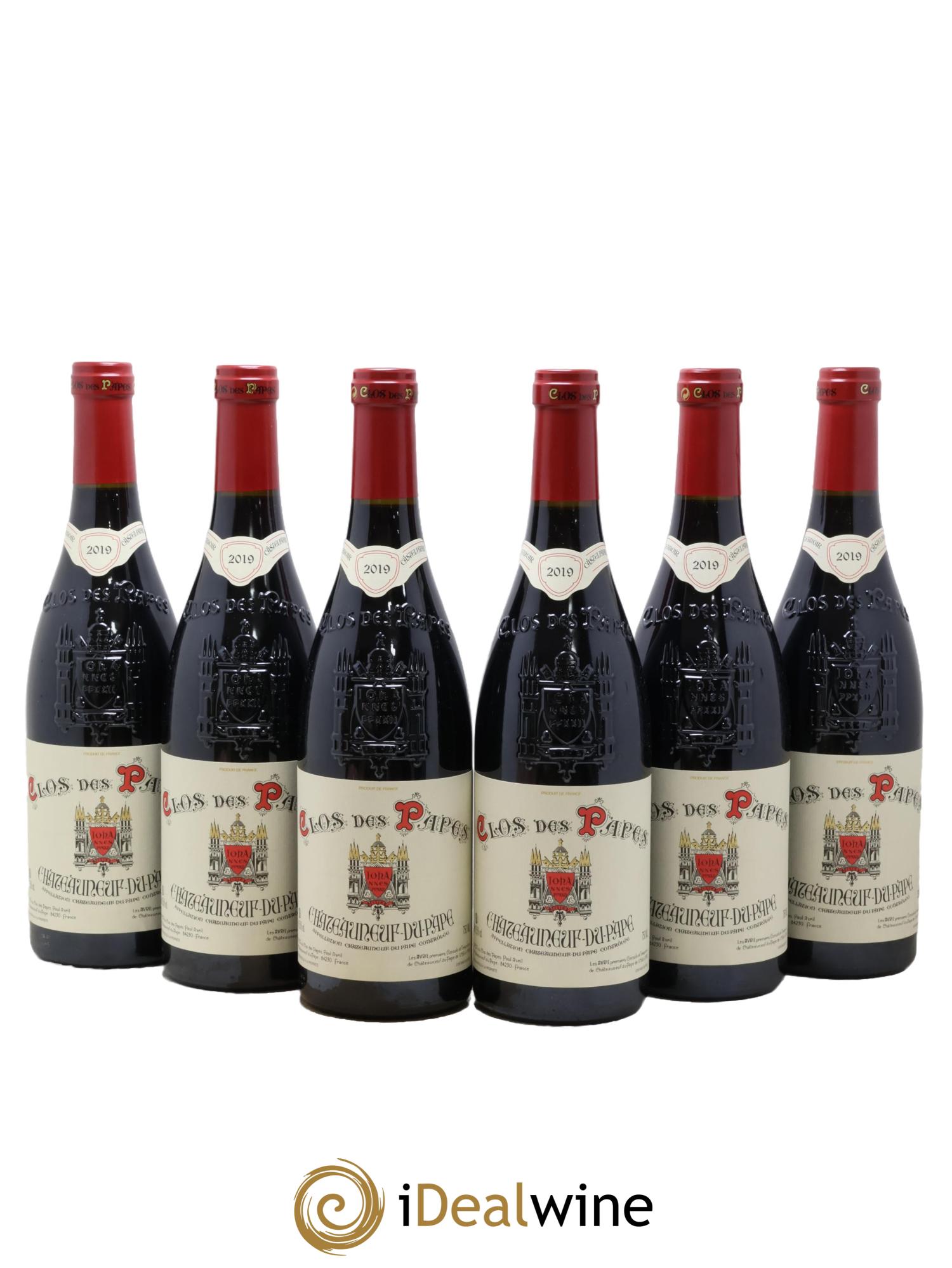 Châteauneuf-du-Pape Clos des Papes - Paul Avril 2019 - Lot de 6 bouteilles - 0