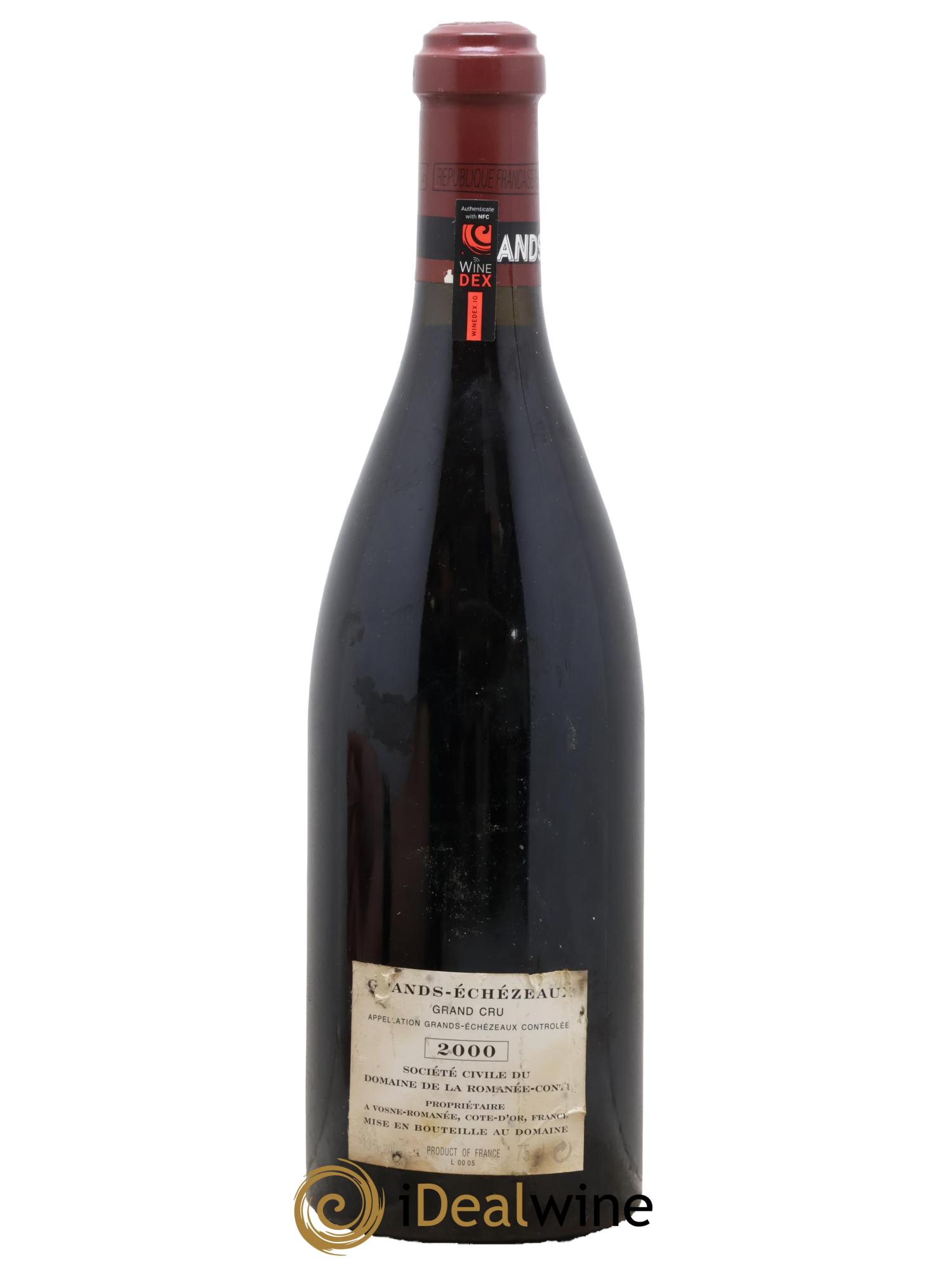 Grands-Echezeaux Grand Cru Domaine de la Romanée-Conti 2000 - Lot of 1 bottle - 1