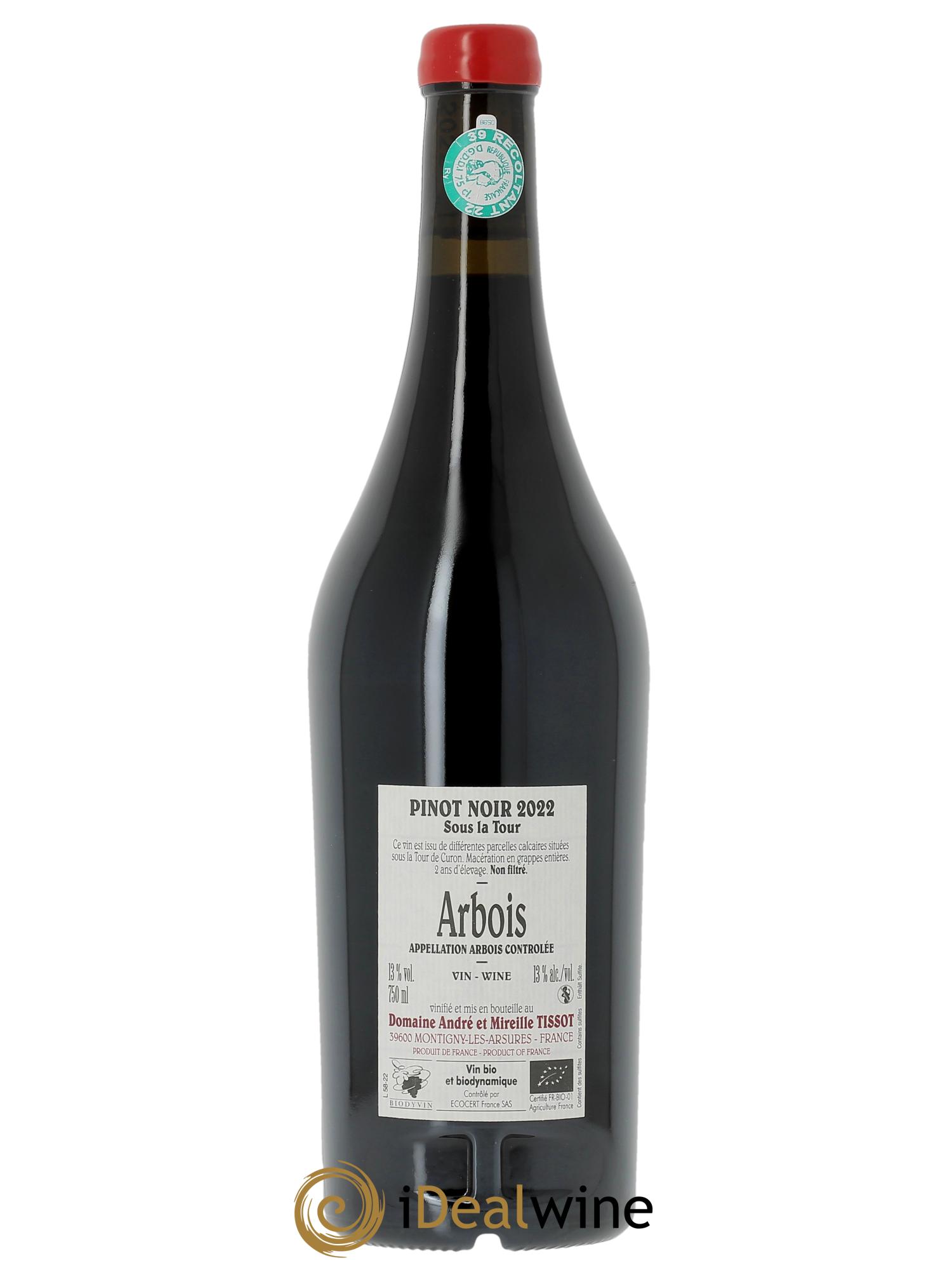 Arbois Sous la Tour Pinot Noir Bénédicte et Stéphane Tissot 2022 - Lotto di 1 bottiglia - 1