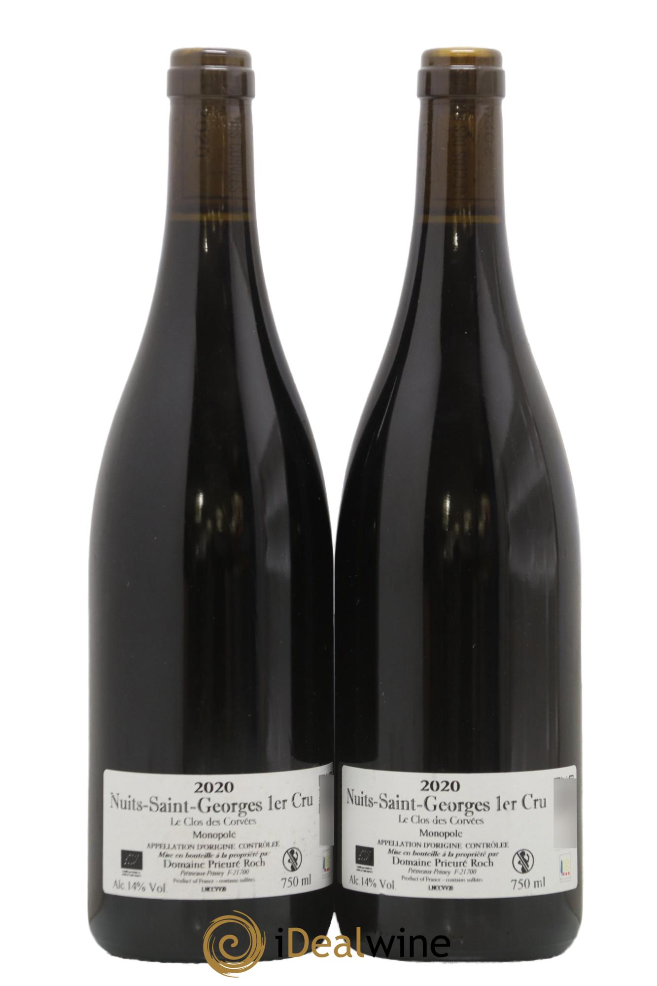 Nuits-Saint-Georges 1er Cru Le Clos des Corvées Vieilles Vignes Prieuré Roch 2020 - Lot of 2 bottles - 1