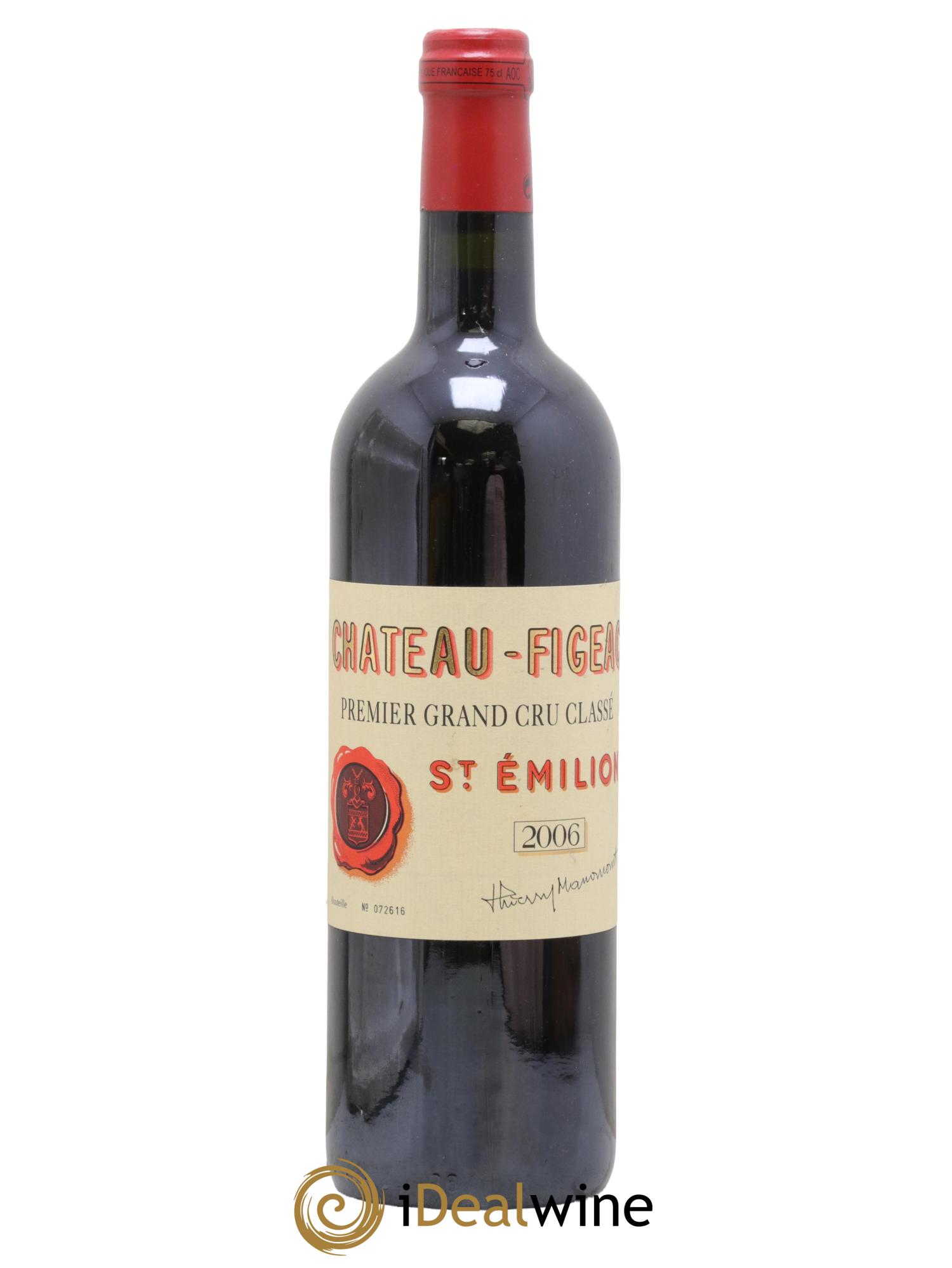 Château Figeac 1er Grand Cru Classé A 2006 - Lot de 1 bouteille - 0