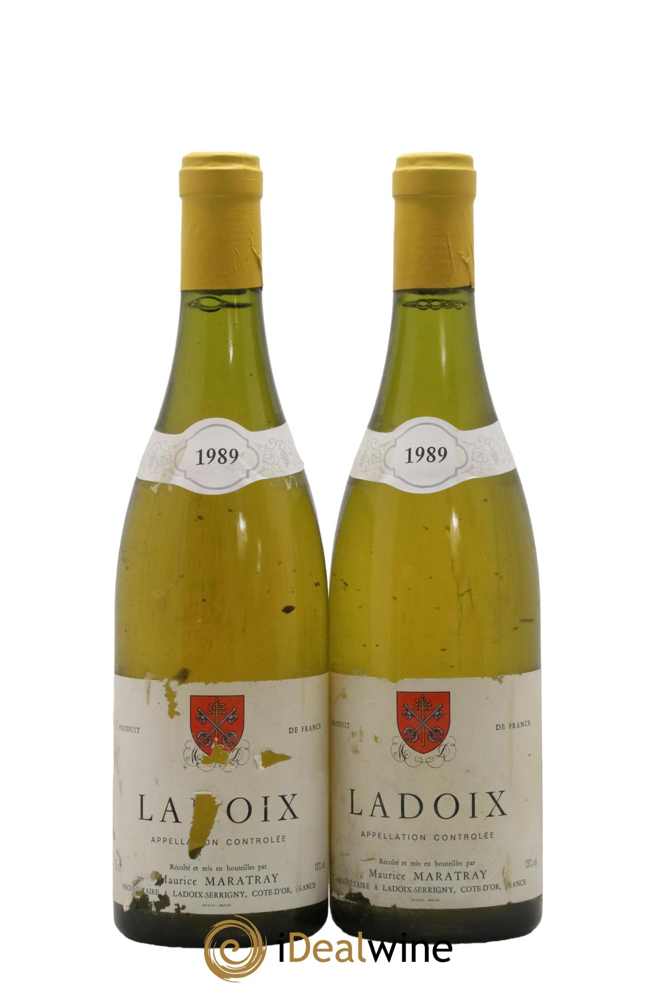 Ladoix Domaine Maurice Maratray 1989 - Lot de 2 bouteilles - 0