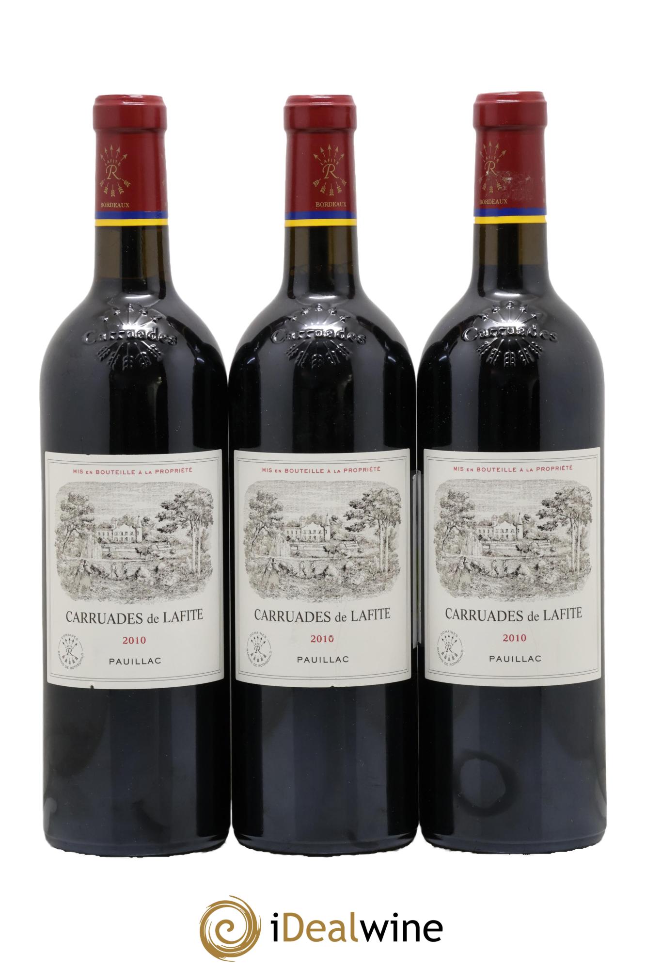 Carruades de Lafite Rothschild Second Vin 2010 - Posten von 3 Flaschen - 0