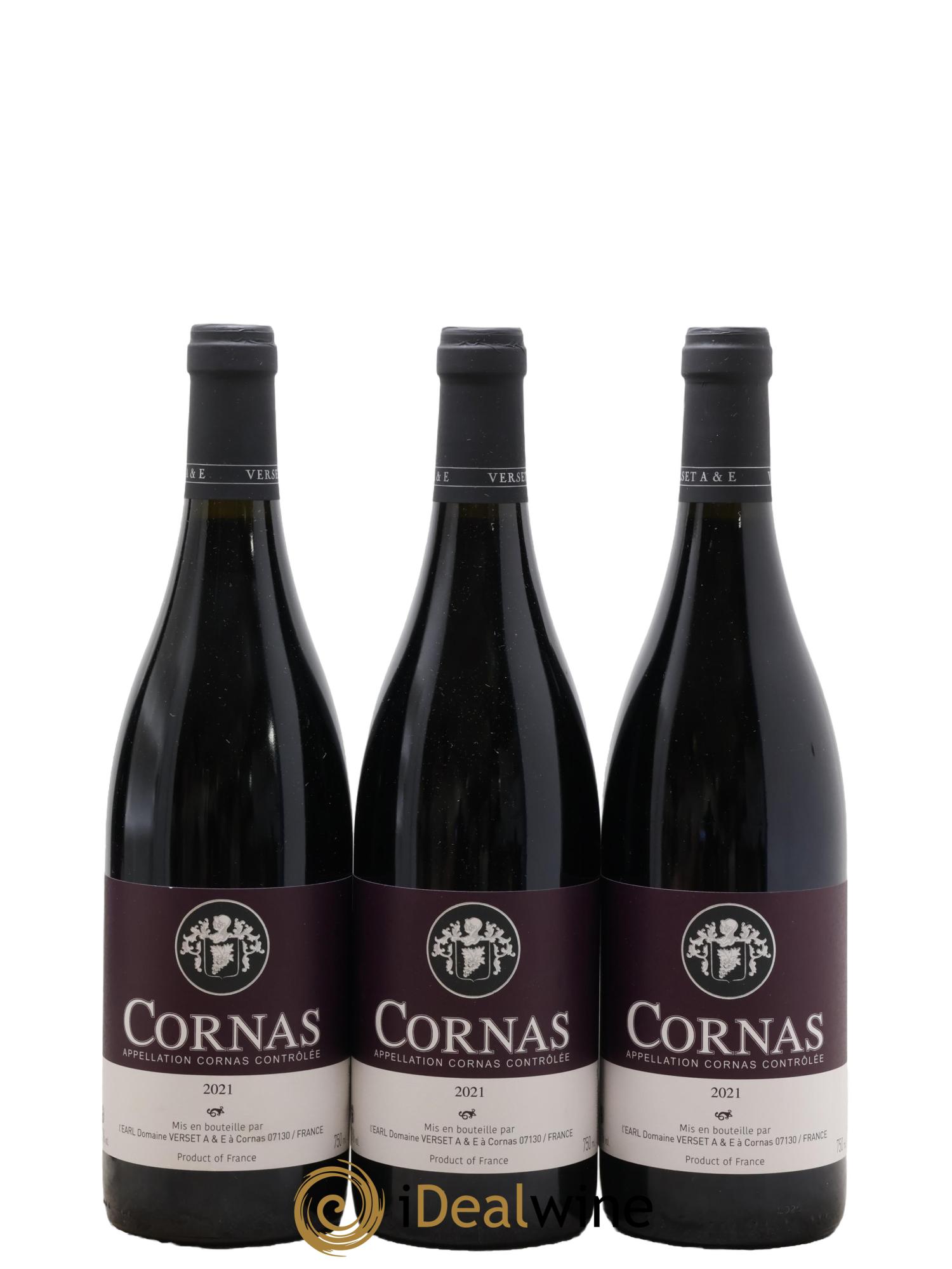 Cornas Alain Verset 2021 - Lot of 3 bottles - 0