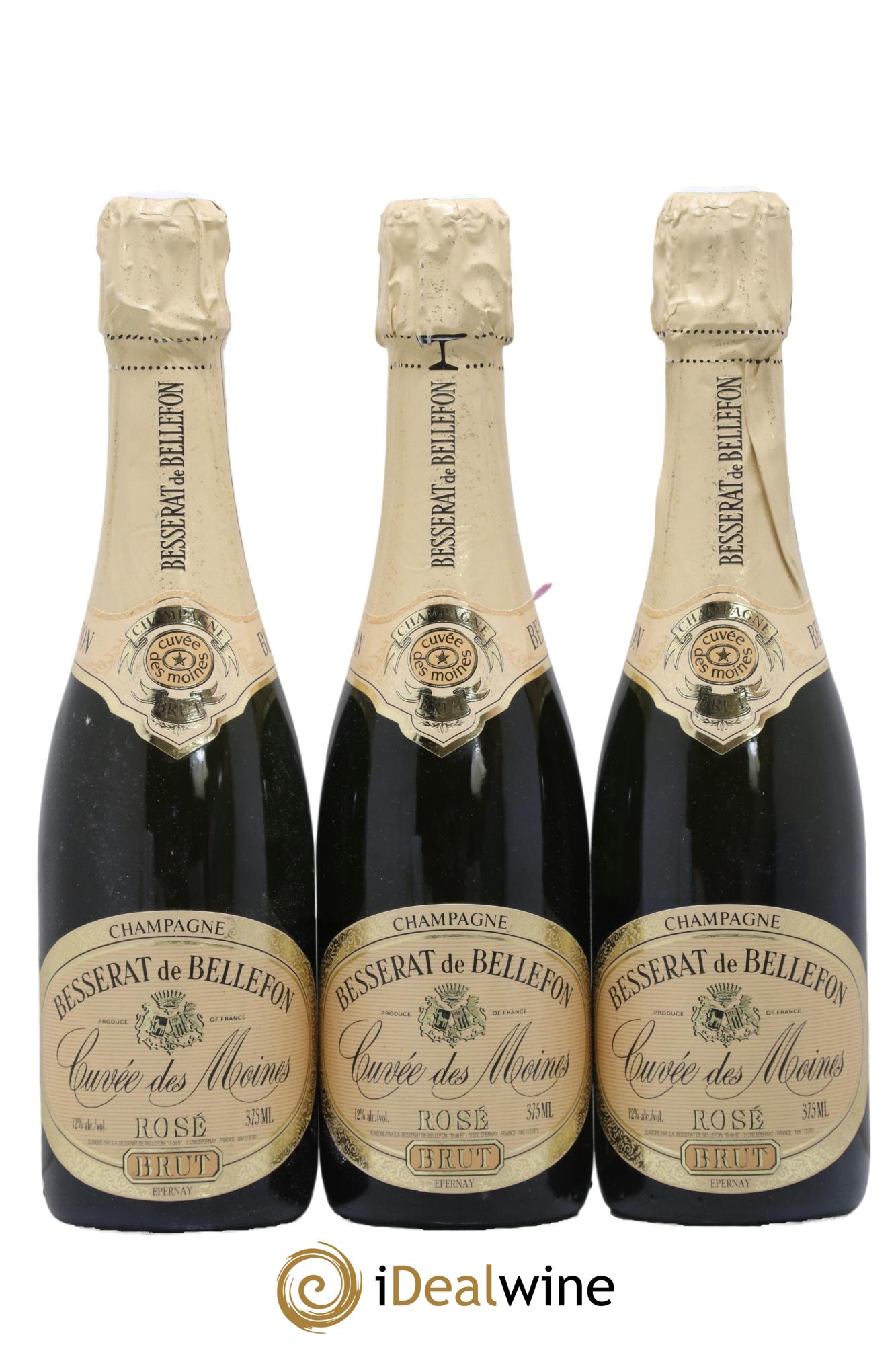 Cuvée des Moines Besserat de Bellefon - Lot of 3 half-bottles - 0