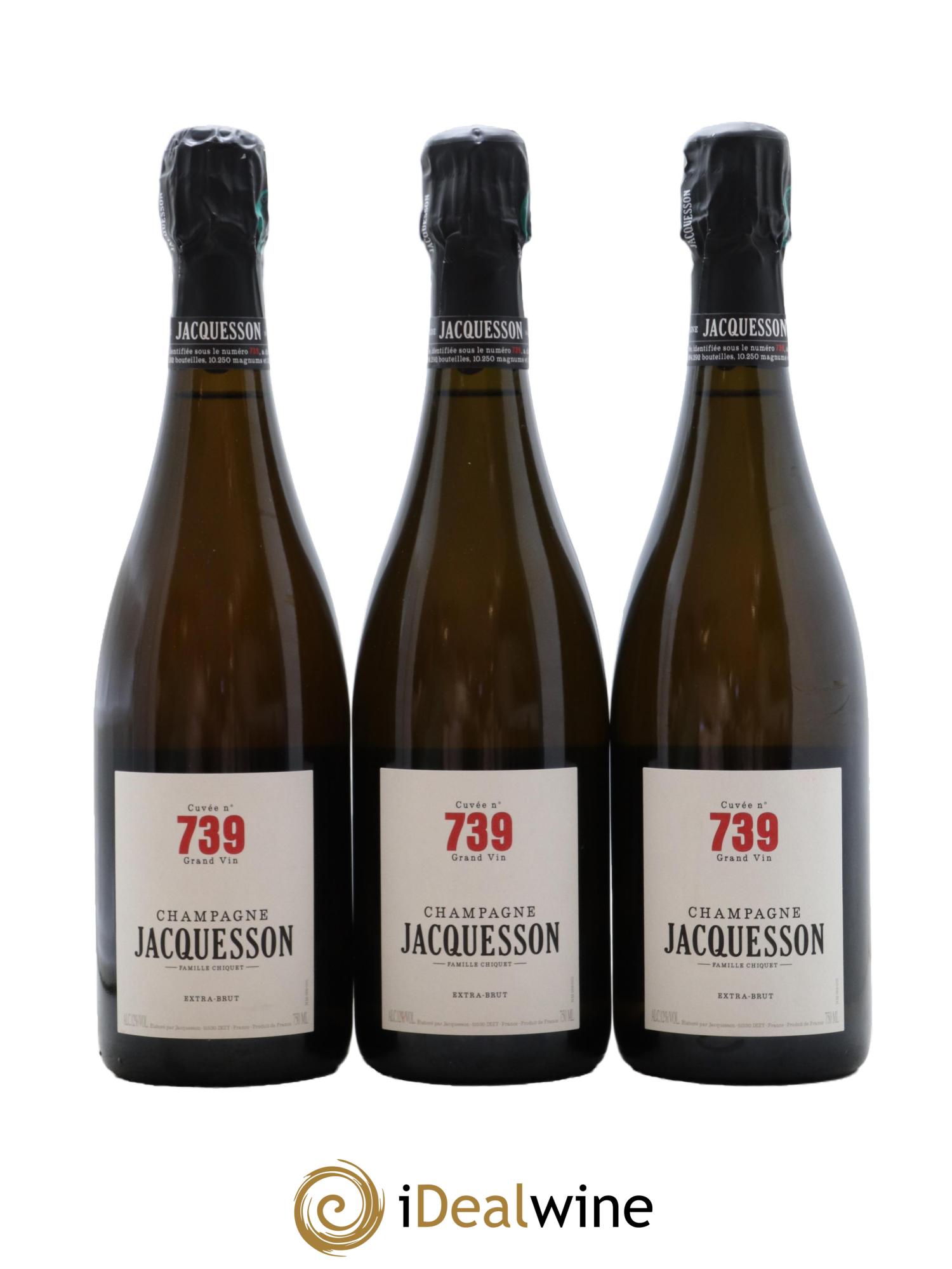 Cuvée 739 Jacquesson - Lot de 3 bouteilles - 0