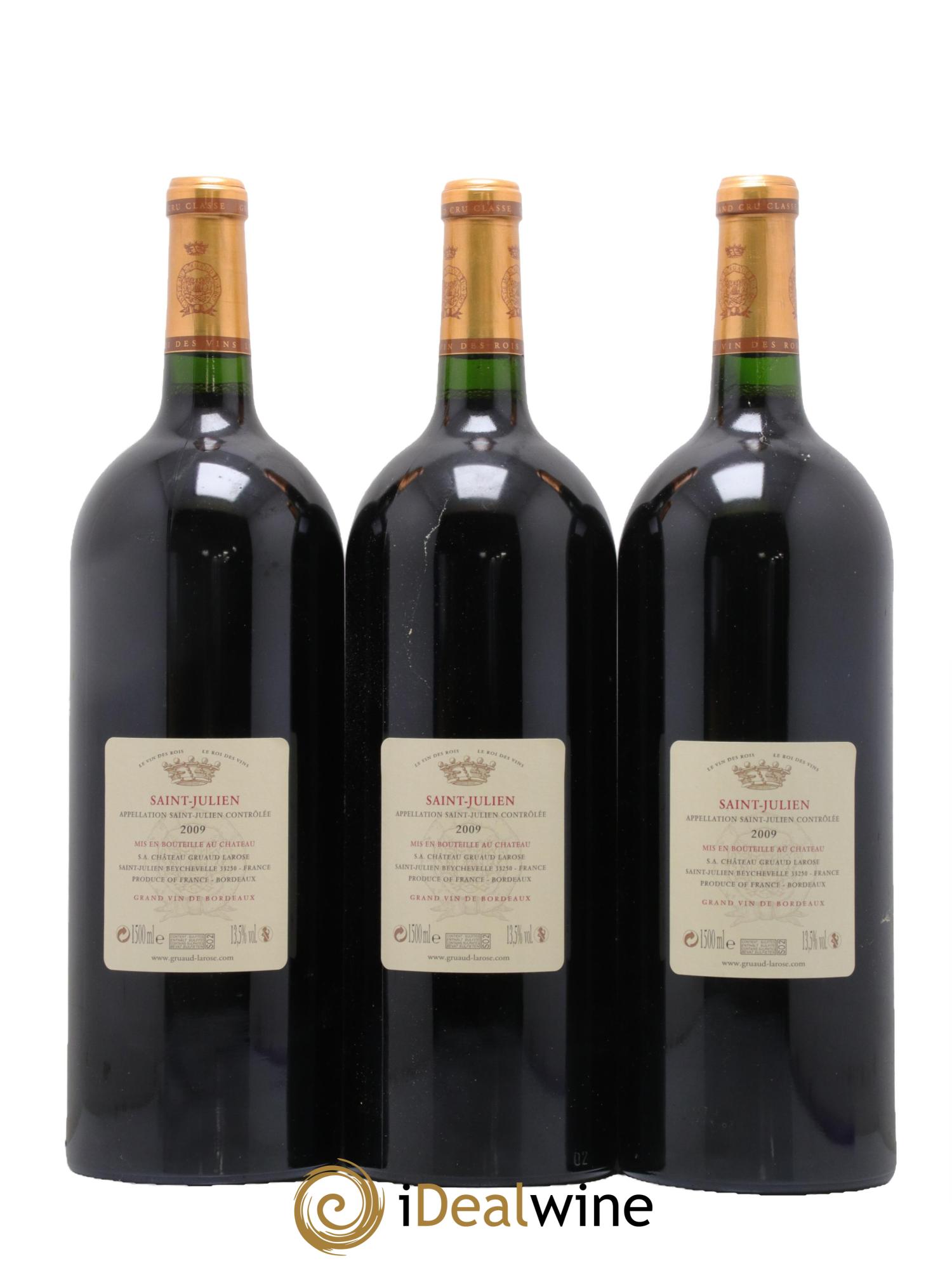 Château Gruaud Larose 2ème Grand Cru Classé 2009 - Lot de 3 magnums - 1