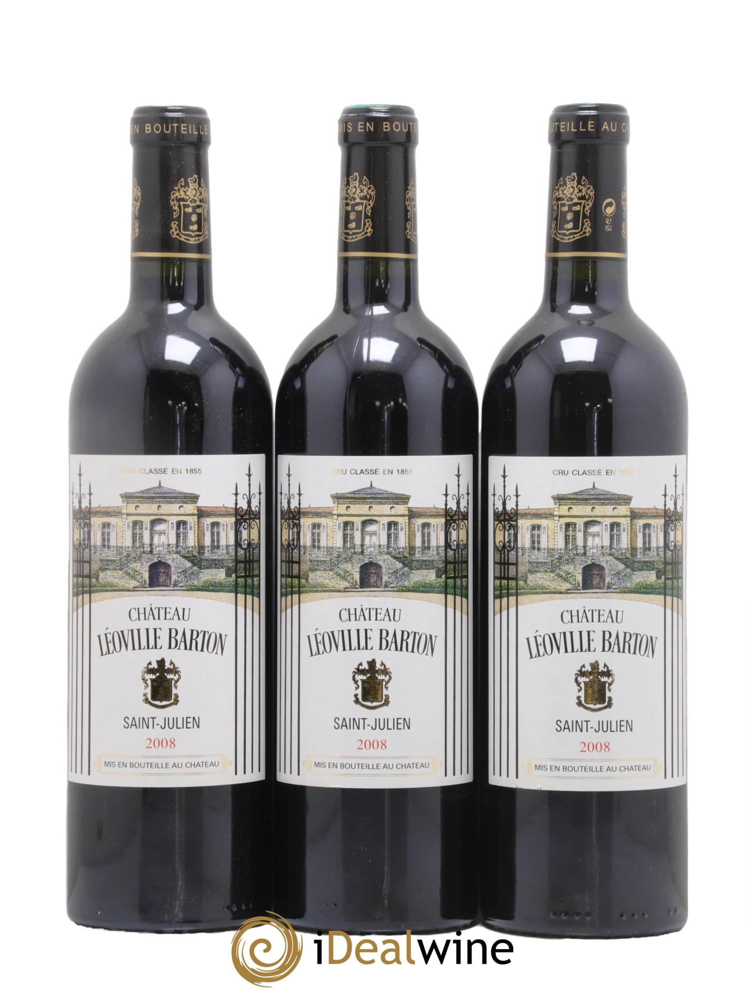 Château Léoville Barton 2ème Grand Cru Classé 2008 - Lotto di 12 bottiglie - 2