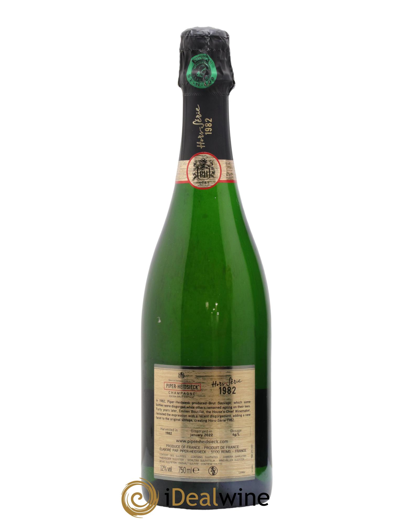 Extra-Brut Hors Série Piper Heidsieck 1982 - Lot de 1 bouteille - 2