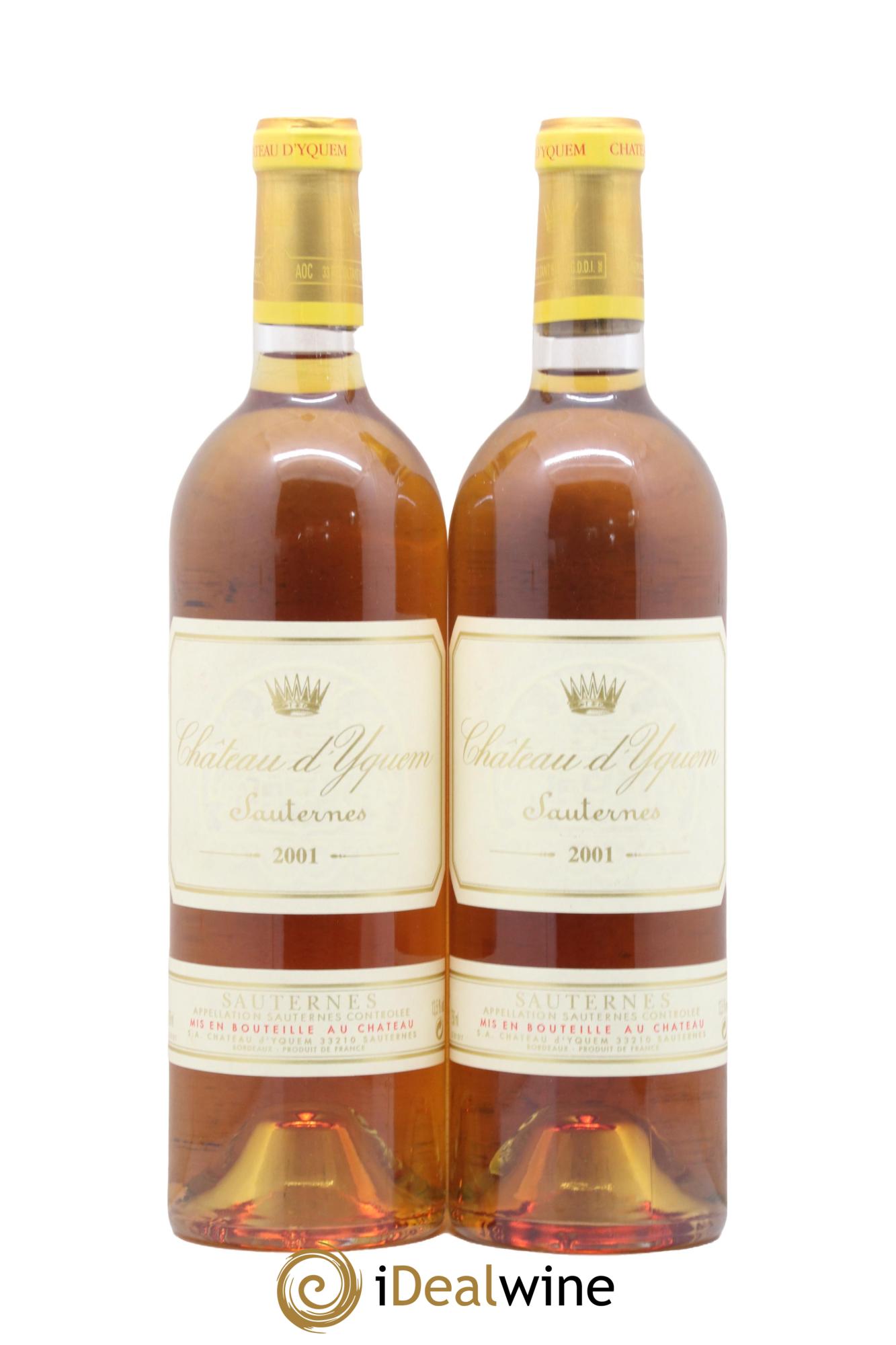 Château d' Yquem 1er Cru Classé Supérieur 2001 - Posten von 2 Flaschen - 0