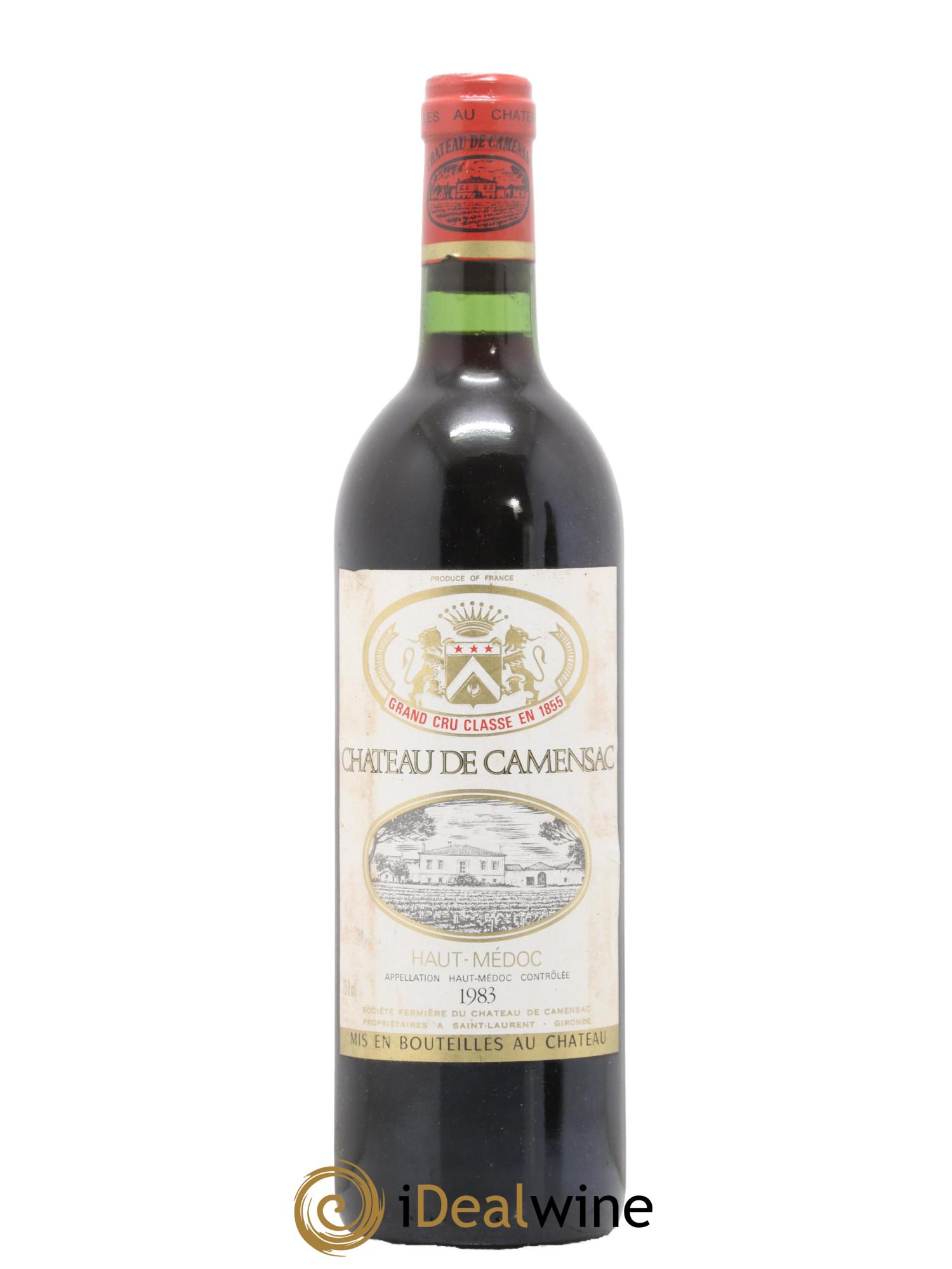 Château Camensac 5ème Grand Cru Classé 1983 - Lot de 1 bouteille - 0
