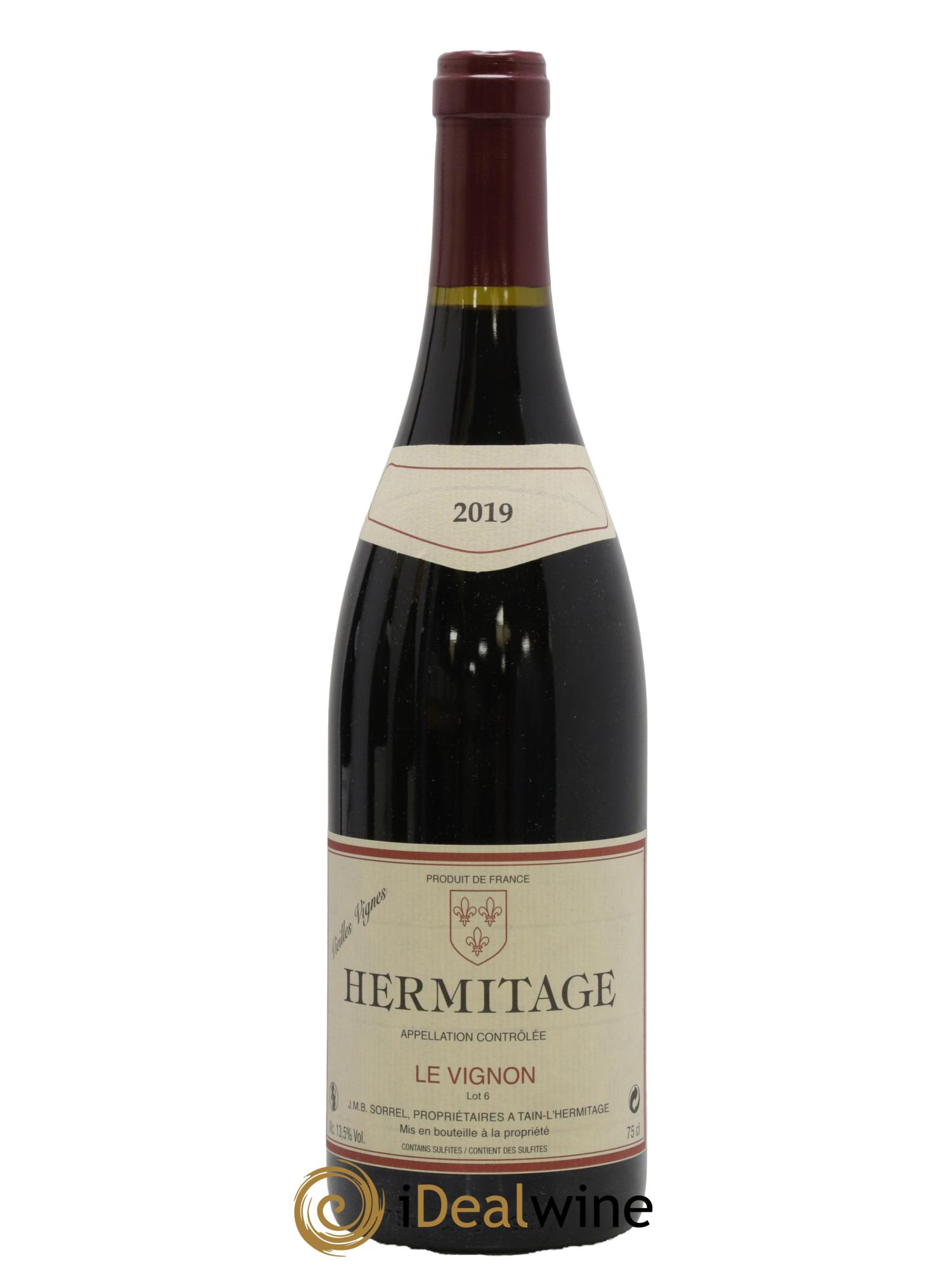 Hermitage Le Vignon Vieilles Vignes JMB Sorrel 2019 - Lot of 1 bottle - 0