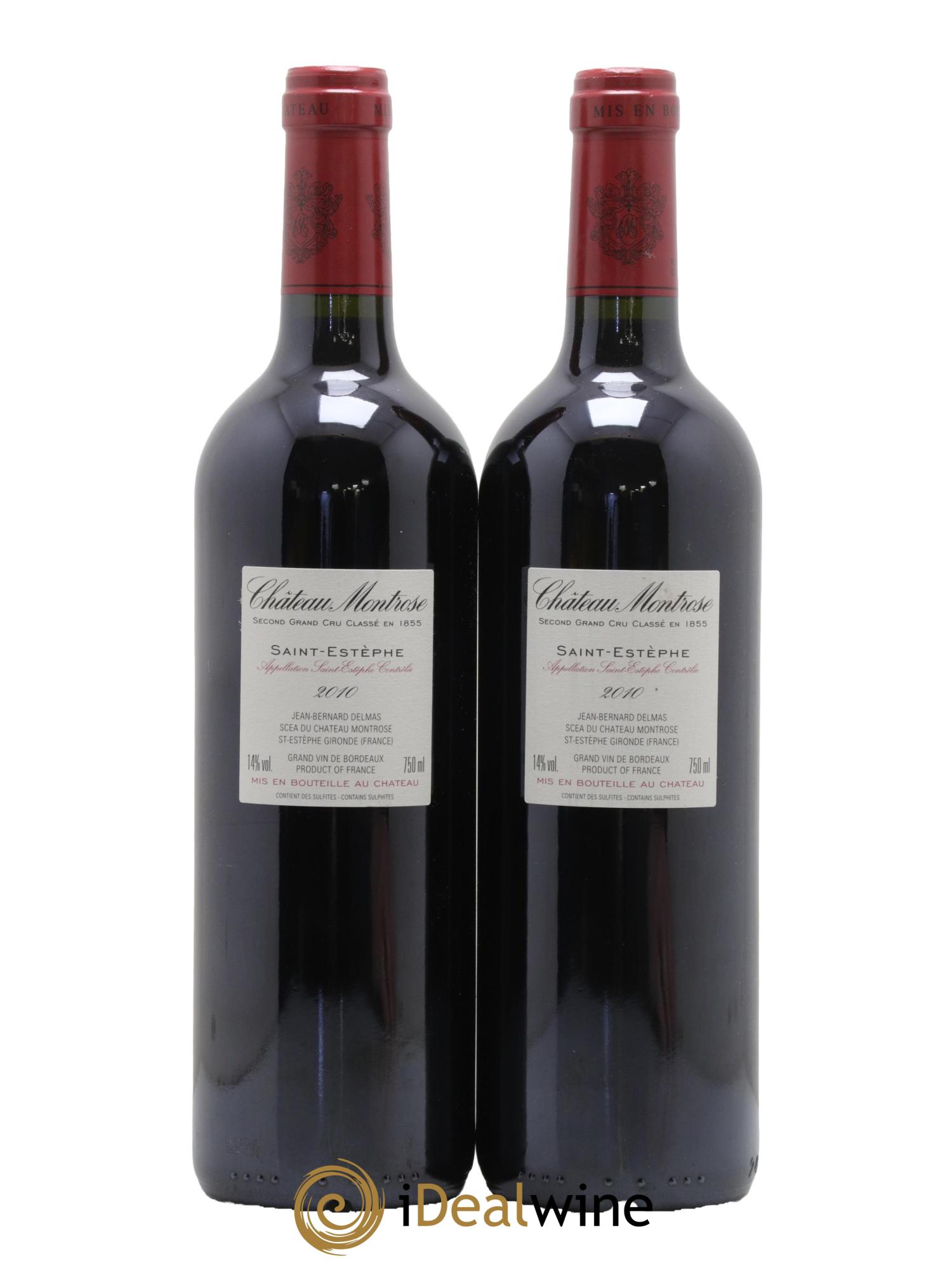 Château Montrose 2ème Grand Cru Classé 2010 - Lot de 2 bouteilles - 1