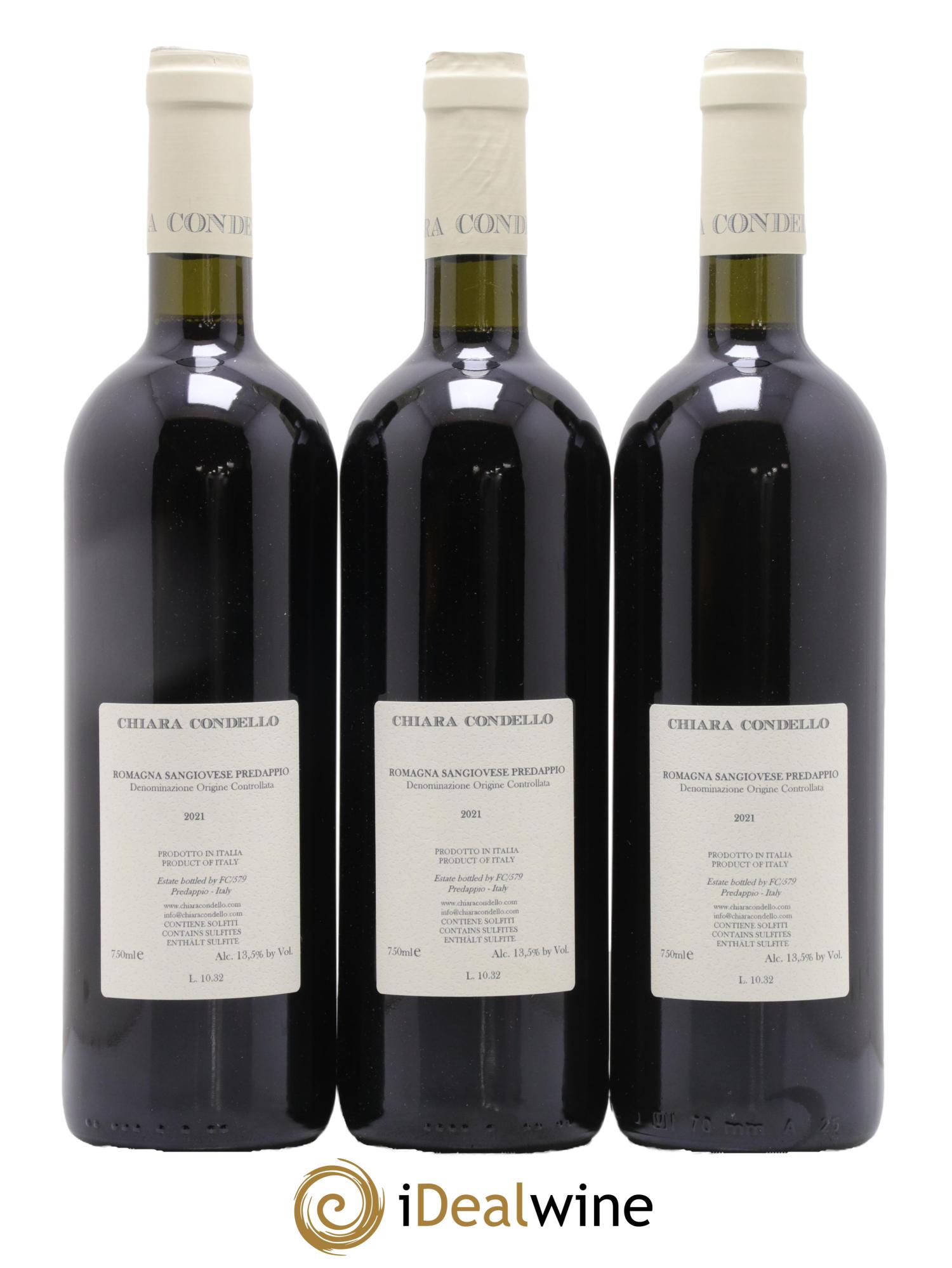 Sangiovese di Romagna Predappio DOC Chiara Condello 2021 - Posten von 6 Flaschen - 2