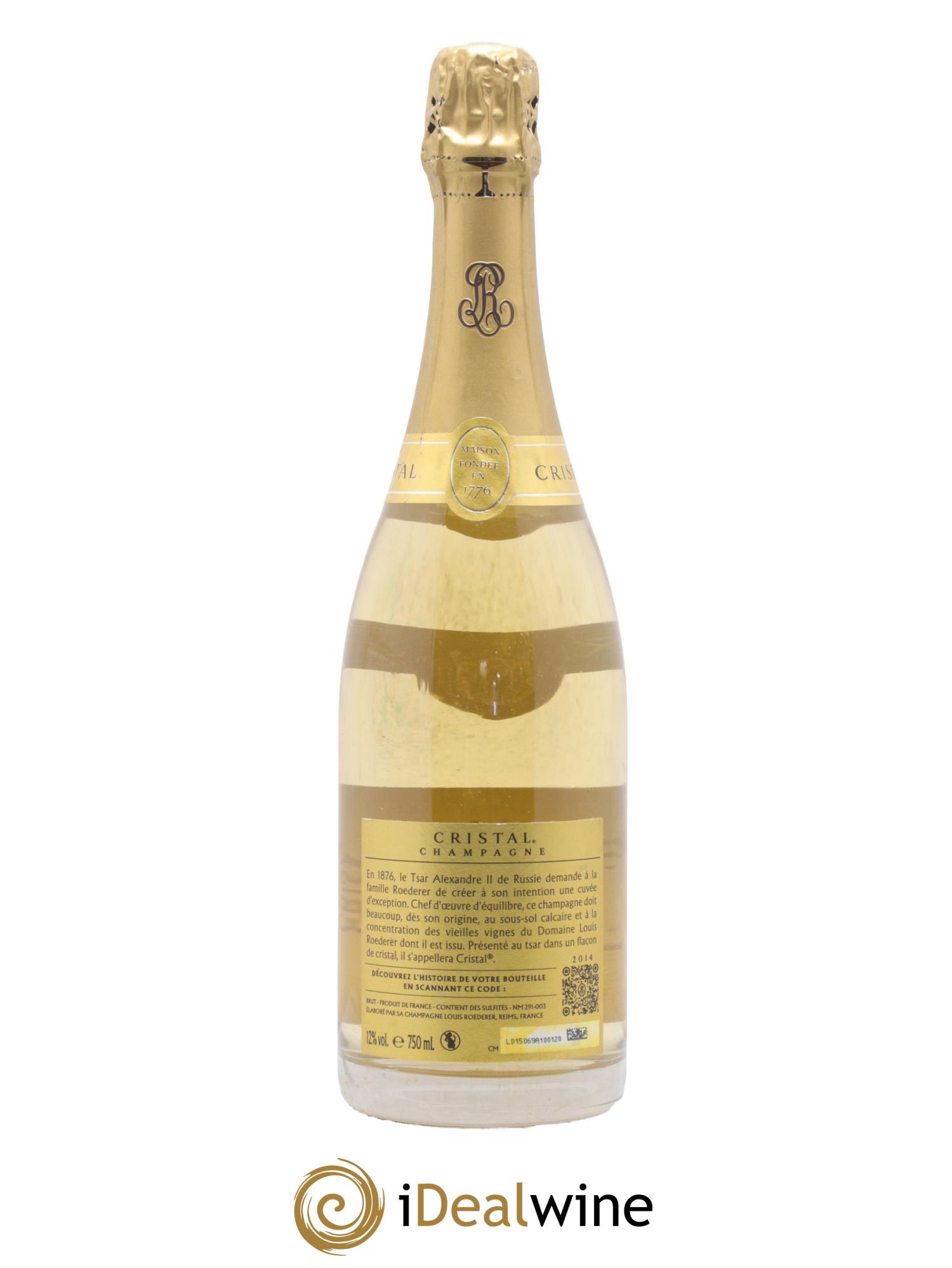 Cristal Louis Roederer 2014 - Lot of 1 bottle - 1