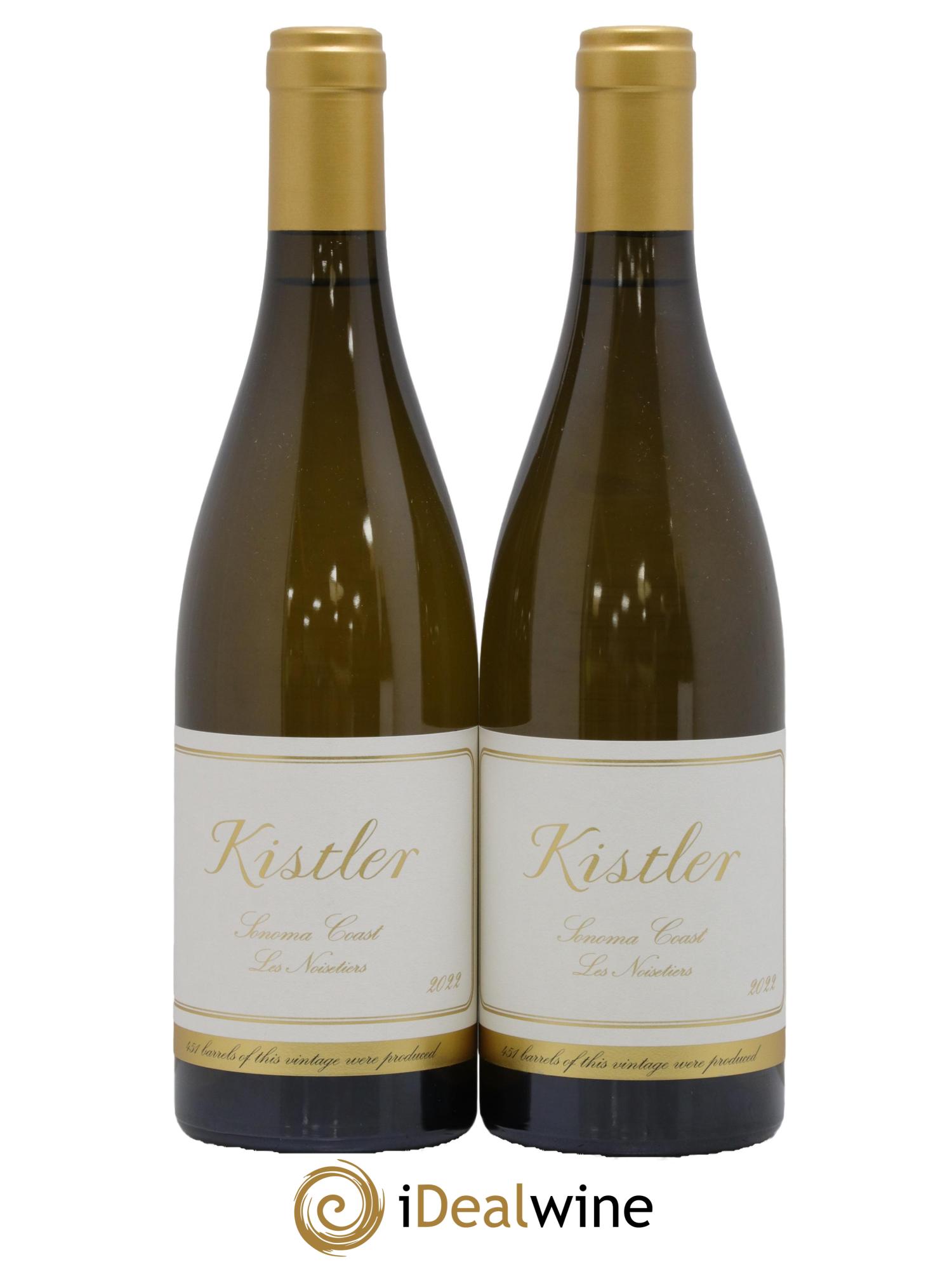 Sonoma Coast Kistler Les Noisetiers Chardonnay Kistler 2022 - Lot de 2 bouteilles - 0