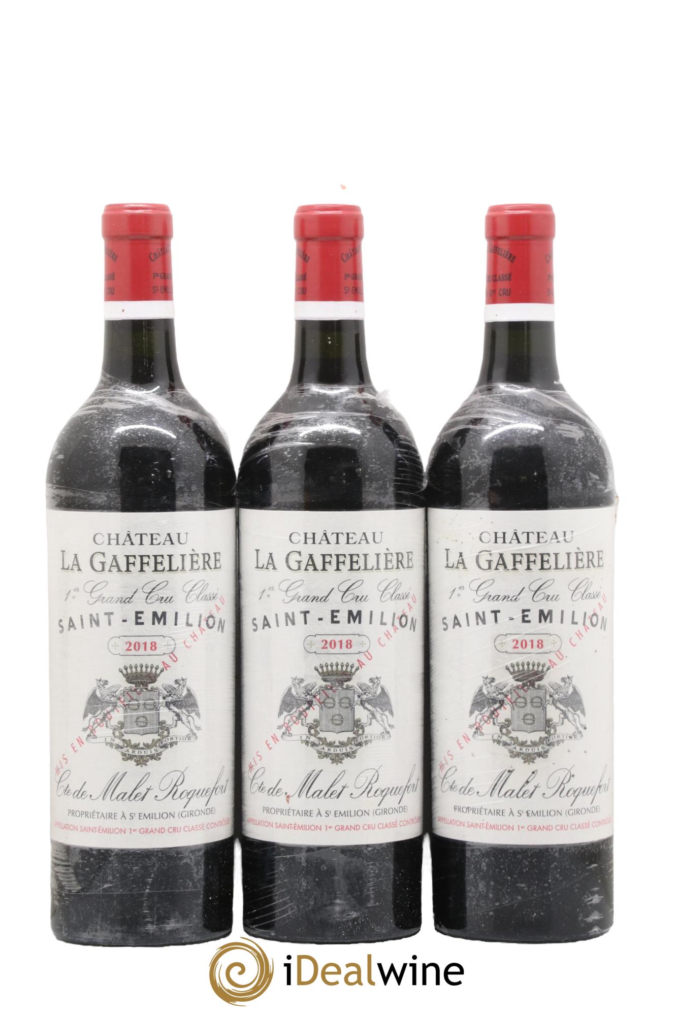 Château la Gaffelière 1er Grand Cru Classé B 2018 - Lot de 3 bouteilles - 0