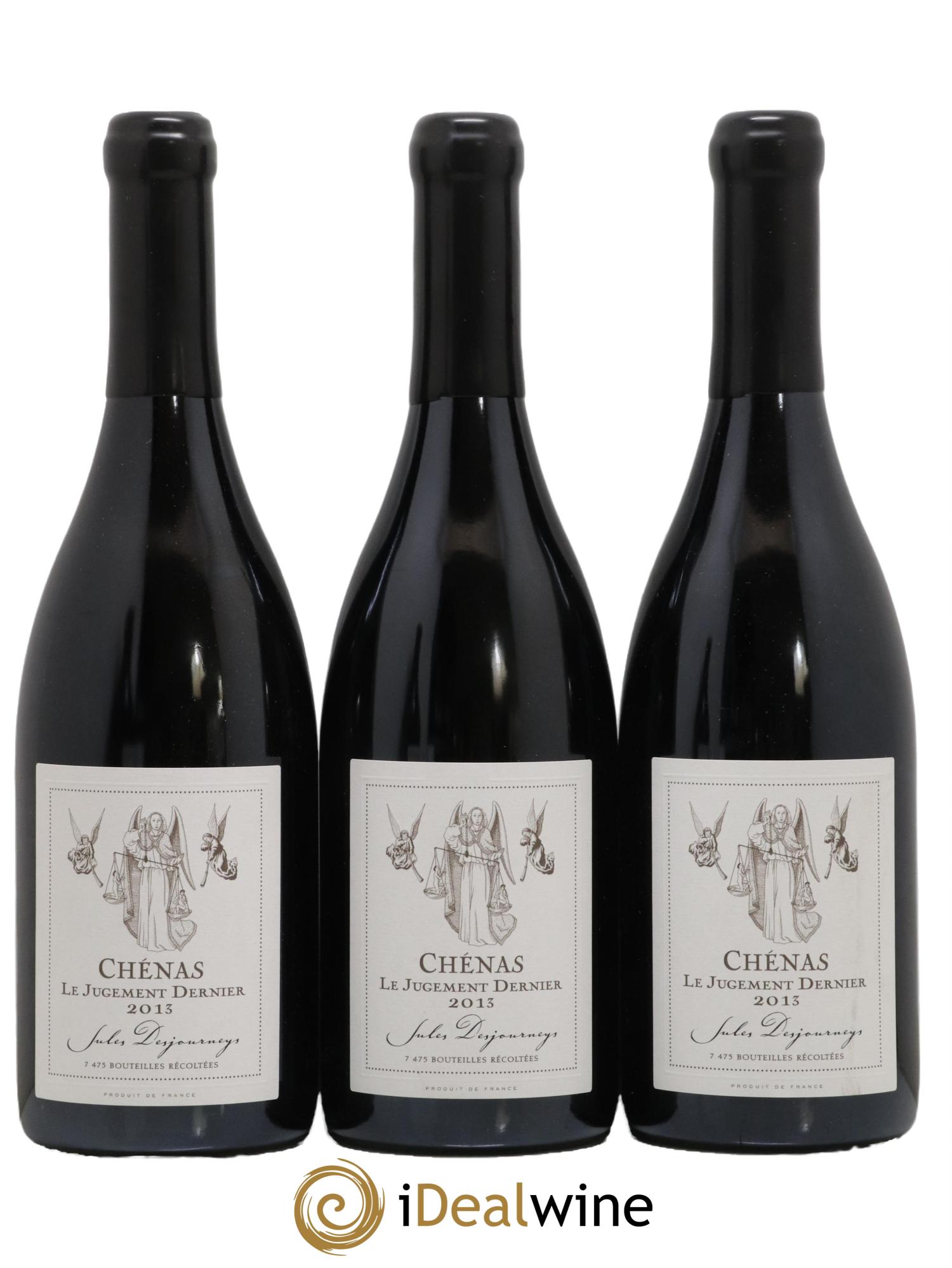 Chénas Le Jugement Dernier Jules Desjourneys 2013 - Lot de 3 bouteilles - 0