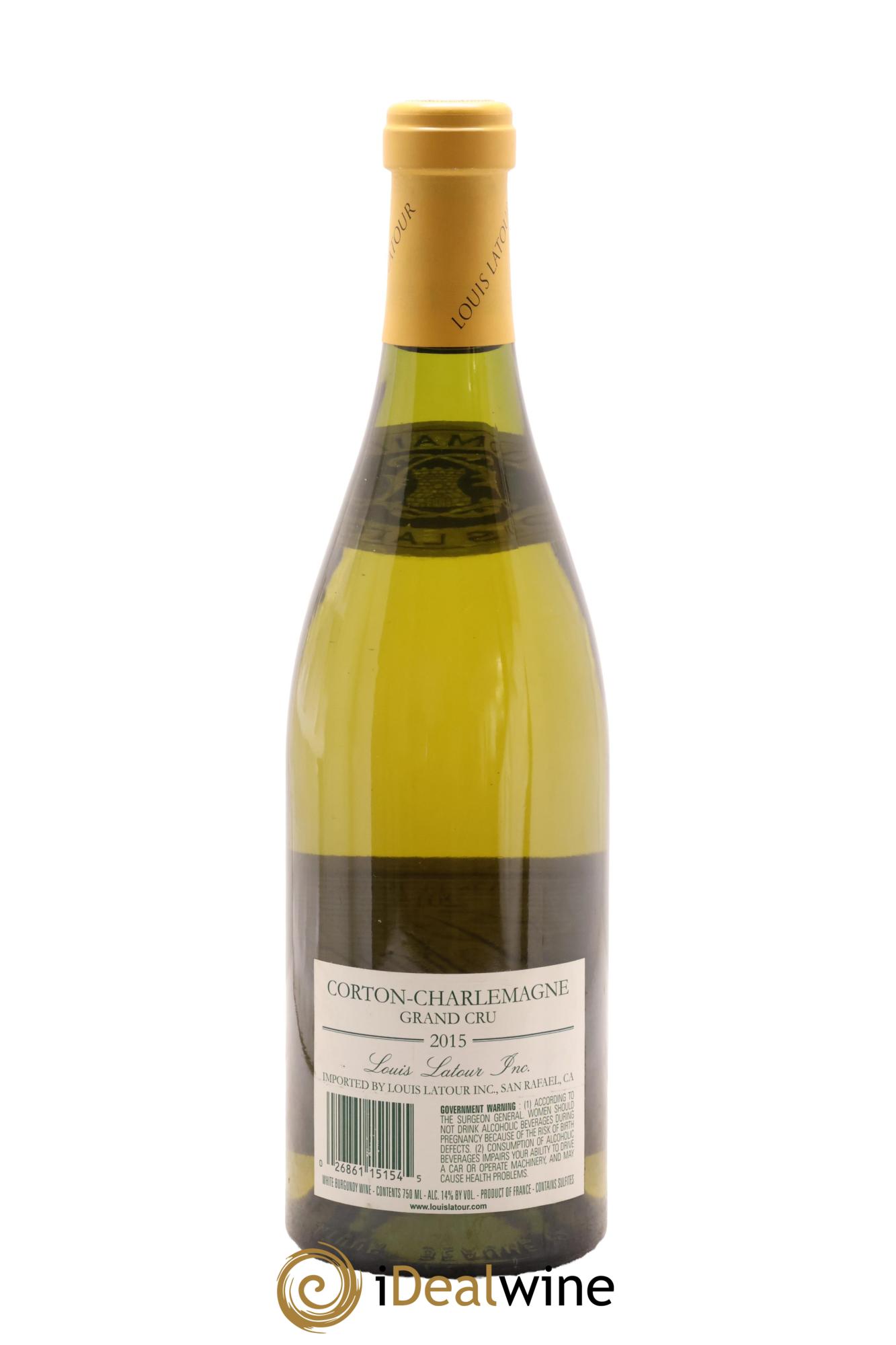 Corton-Charlemagne Grand Cru Louis Latour 2015 - Lot de 1 bouteille - 1
