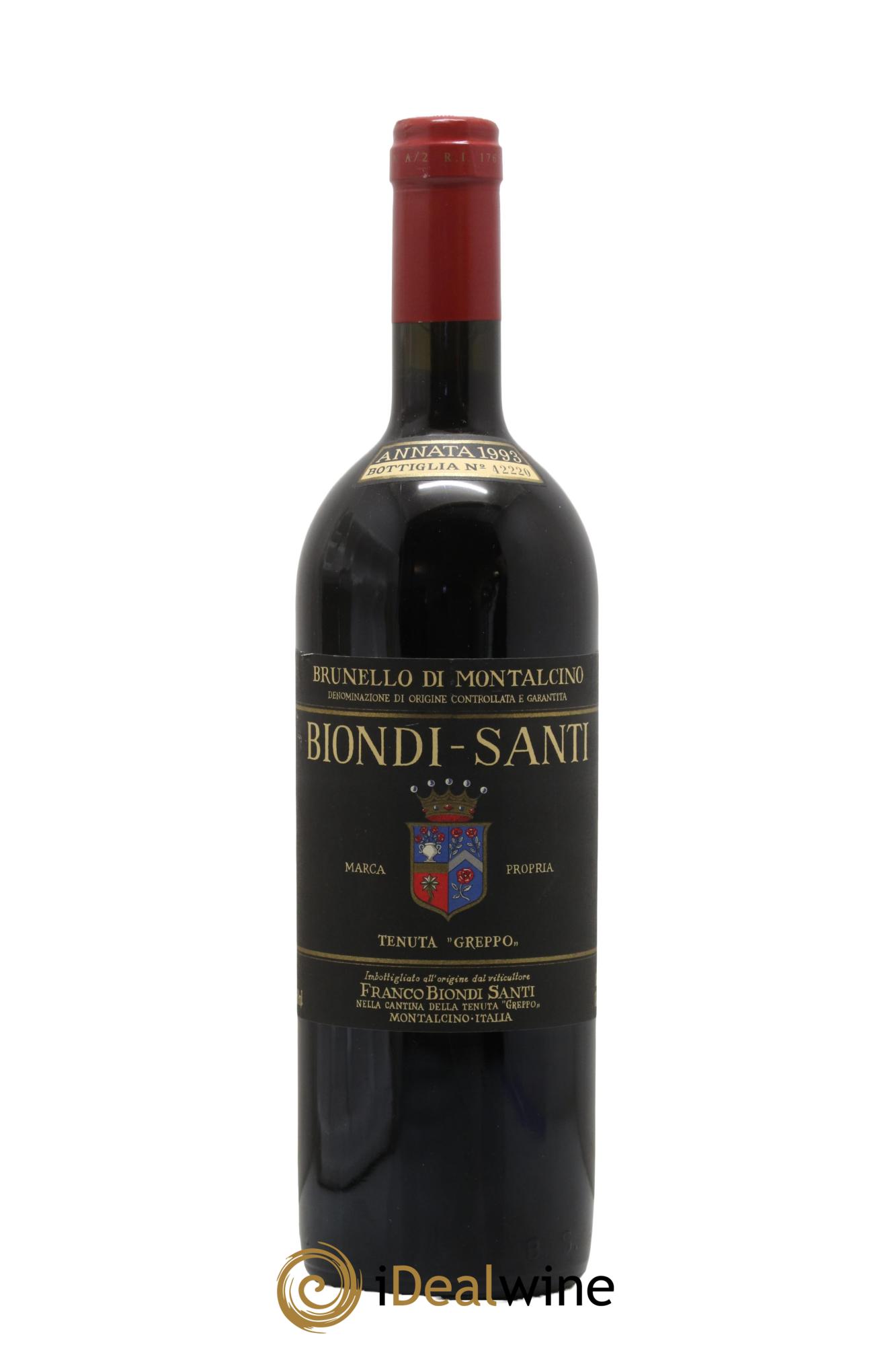 Brunello di Montalcino DOCG Biondi-Santi Tenuta Greppo 1993 - Lot de 1 bouteille - 0