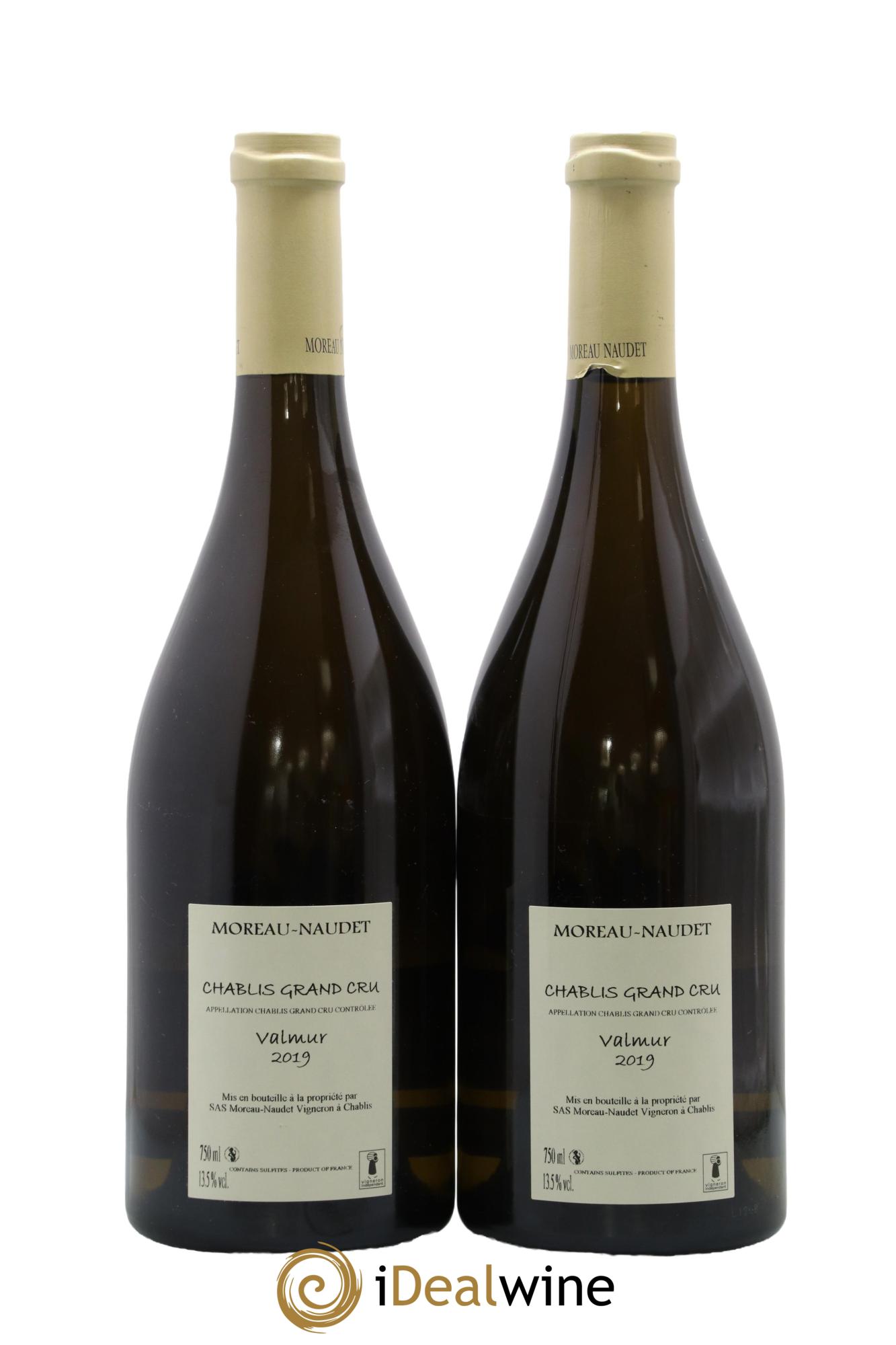 Chablis Grand Cru Valmur Moreau-Naudet 2019 - Lot de 2 bouteilles - 1