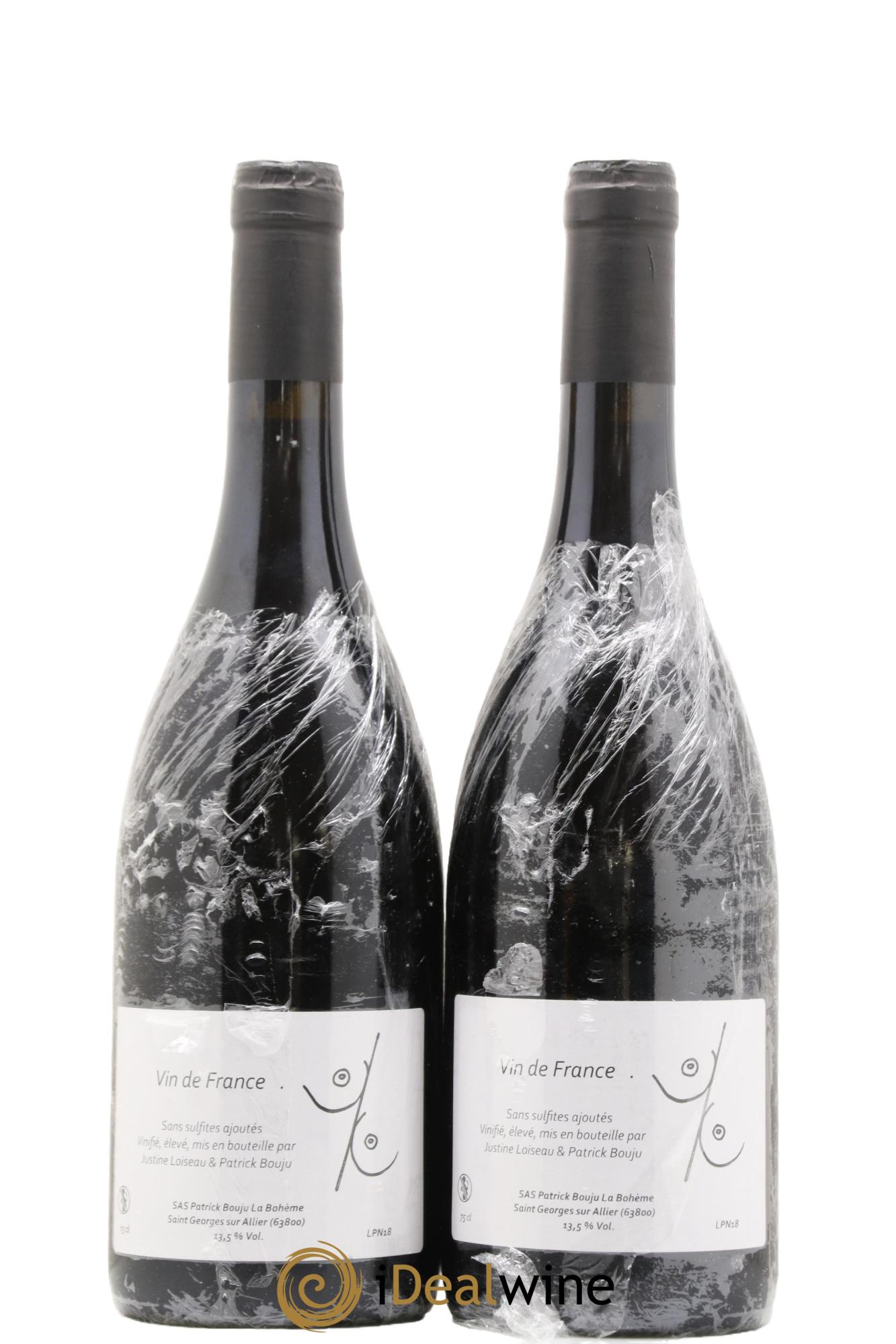 Vin de France Sein pour Sein Patrick Bouju - La Bohème 2018 - Lot of 2 bottles - 1