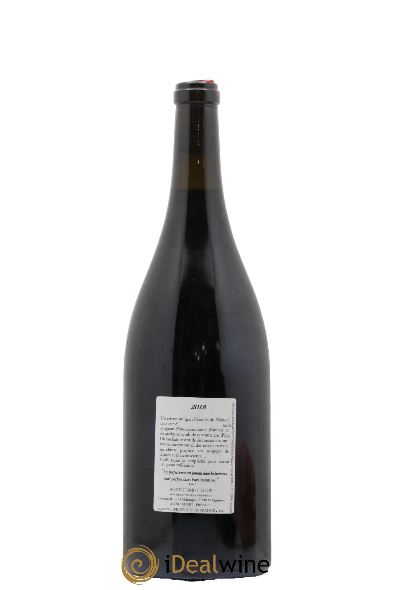 Pic Saint-Loup Les Métairies du Clos Vieilles Vignes Christophe Peyrus et Françoise Julien 2018 - Lot de 1 magnum - 1