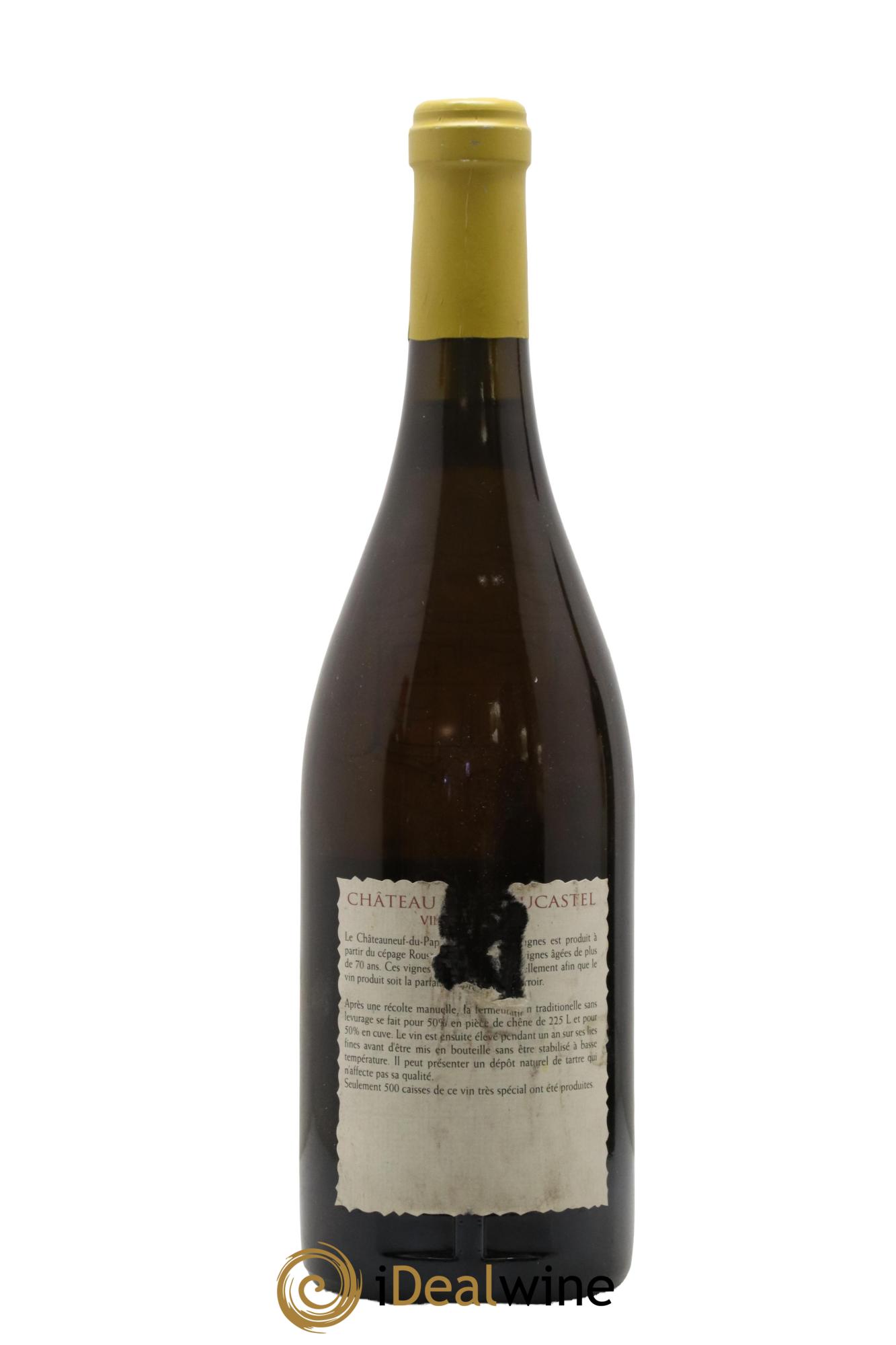 Châteauneuf-du-Pape Château de Beaucastel Vieilles vignes Roussanne Famille Perrin 2001 - Lot de 1 bouteille - 1