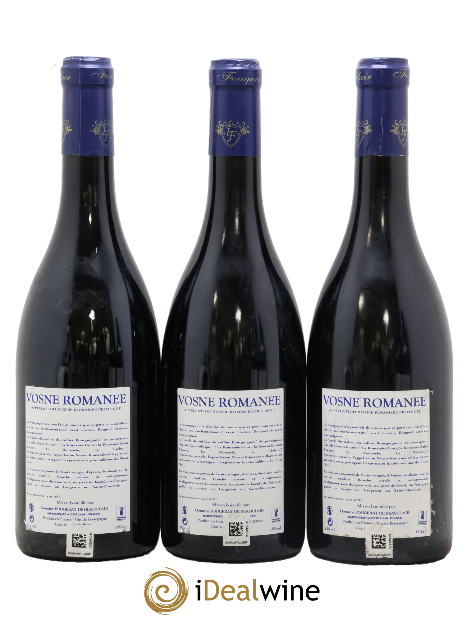 Vosne-Romanée Les Damodes Fougeray de Beauclair (Domaine) 2013 - Lotto di 3 bottiglie - 1
