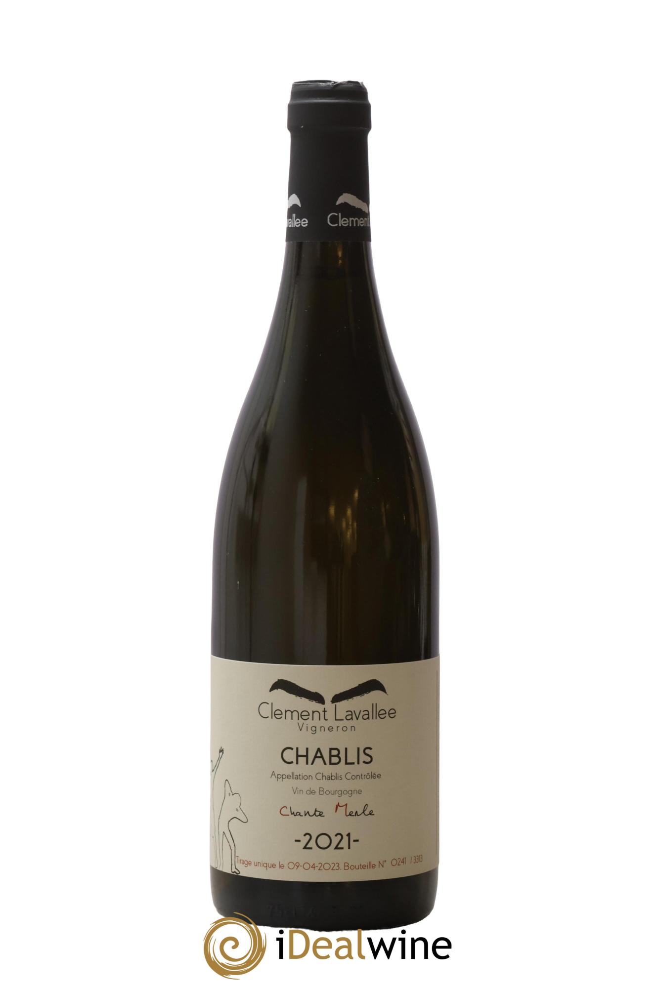 Chablis Chante-Merle Clément Lavallée 2021 - Lot de 1 bouteille - 0