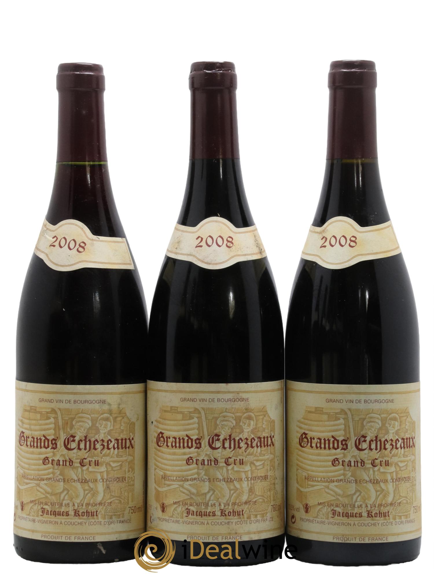 Grands-Echezeaux Grand Cru Domaine Jacques Kohut 2008 - Lot de 3 bouteilles - 0