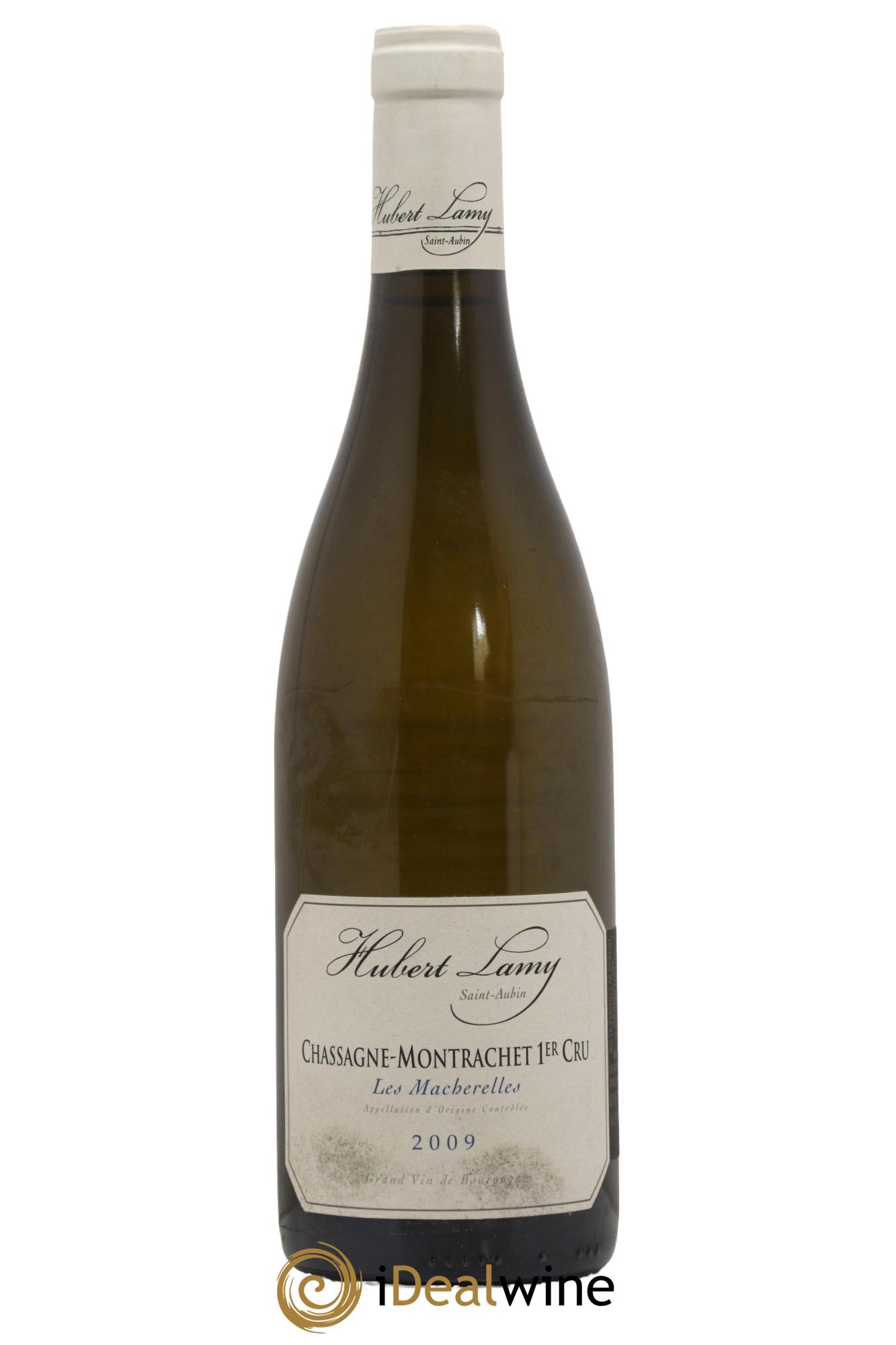 Chassagne-Montrachet 1er Cru Les Macherelles Hubert Lamy 2009 - Lot de 1 bouteille - 0