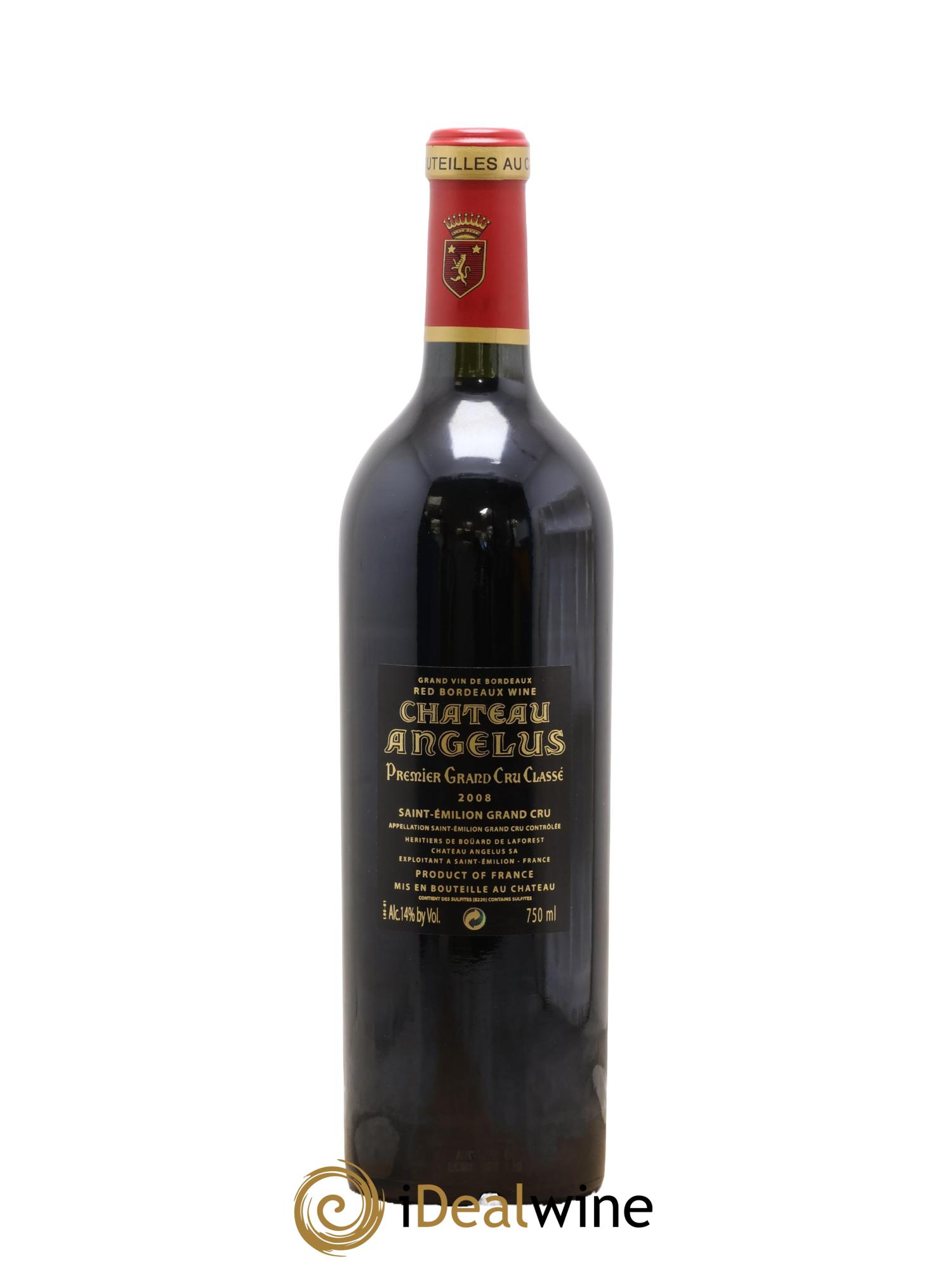 Château Angélus 1er Grand Cru Classé A 2008 - Posten von 1 Flasche - 1