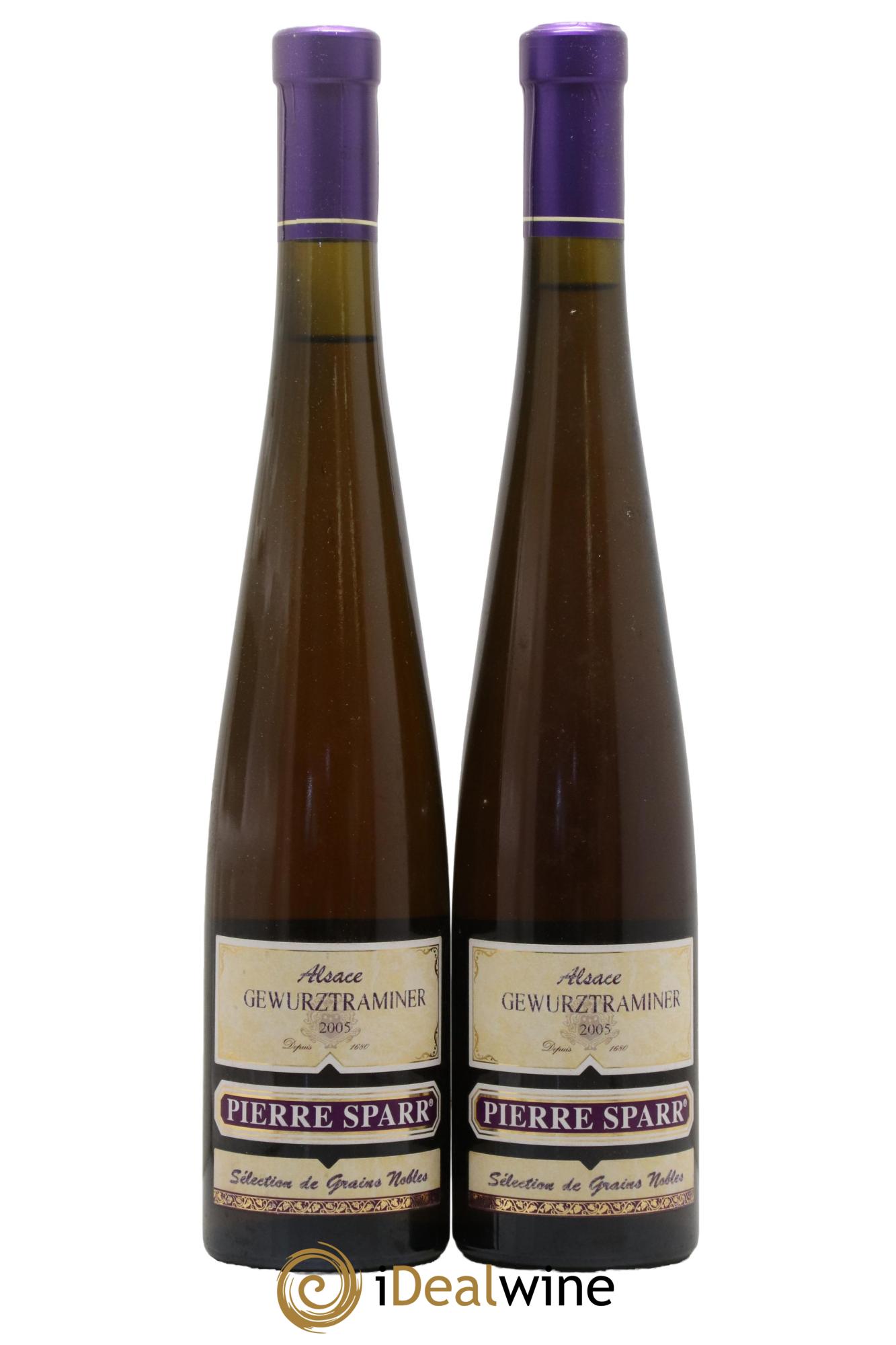 Alsace Gewurztraminer Sélection de Grains Nobles Pierre Sparr  2005 - Lot of 2 500ml formats - 0